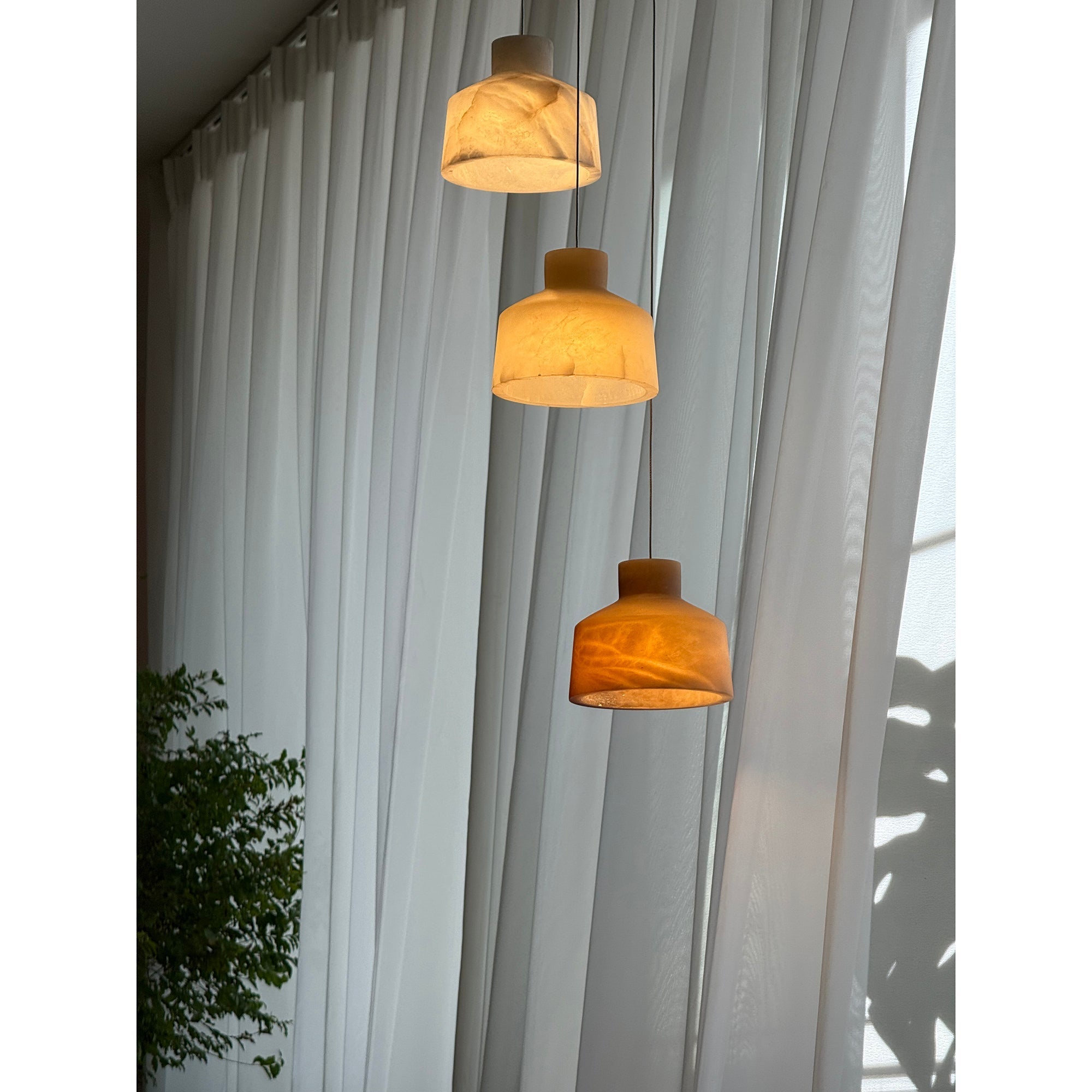 Aursore Modern Minimalist Alabaster Pendant Lamp - Letslighting