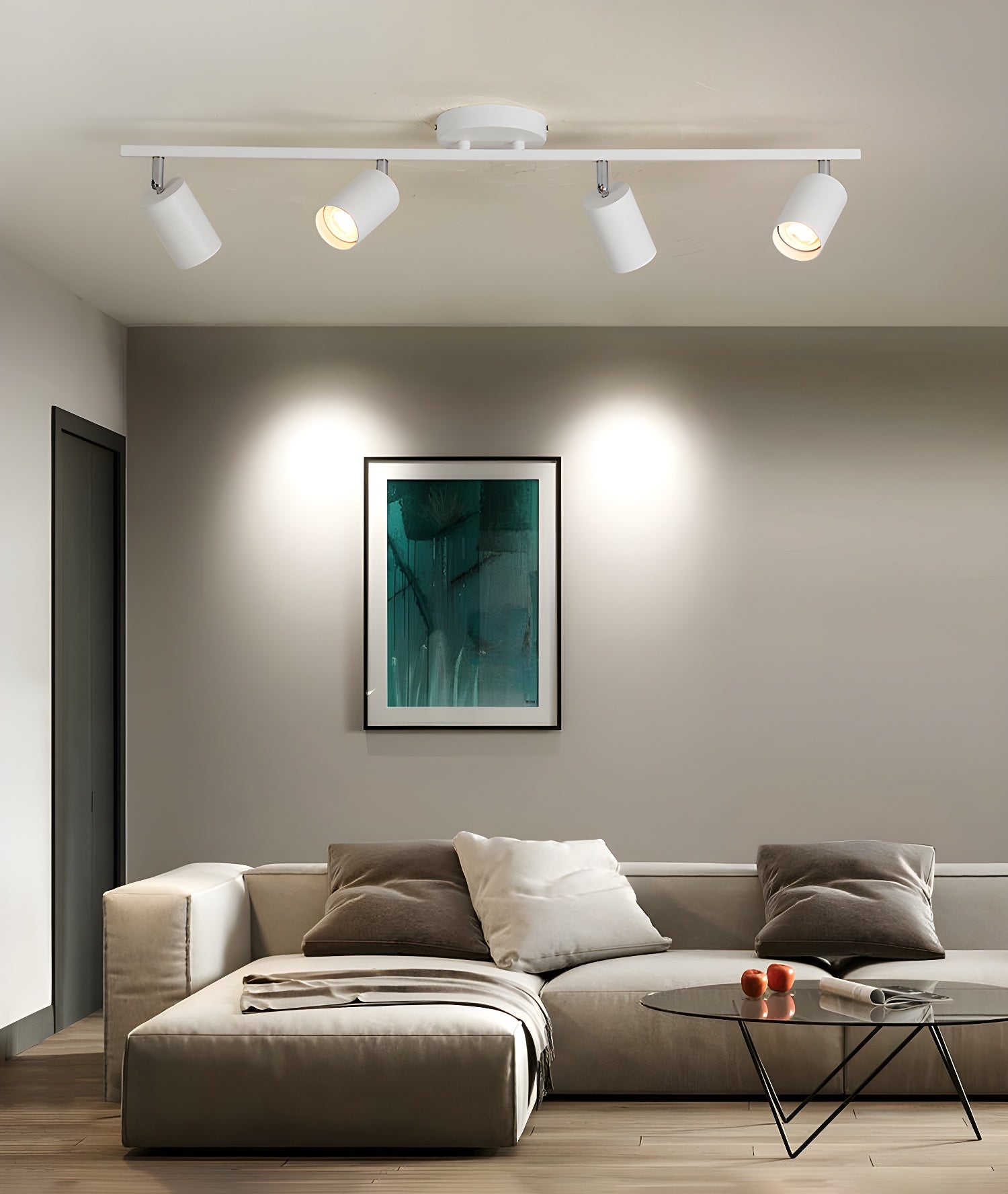 Quadra Moderne Deckenleuchte aus Aluminium-Letslighting