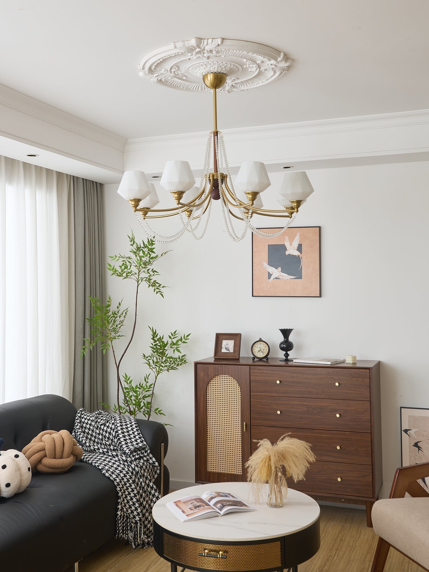 Othaus Traditioneller Eleganter Kronleuchter aus Vintage-Holz-Letslighting