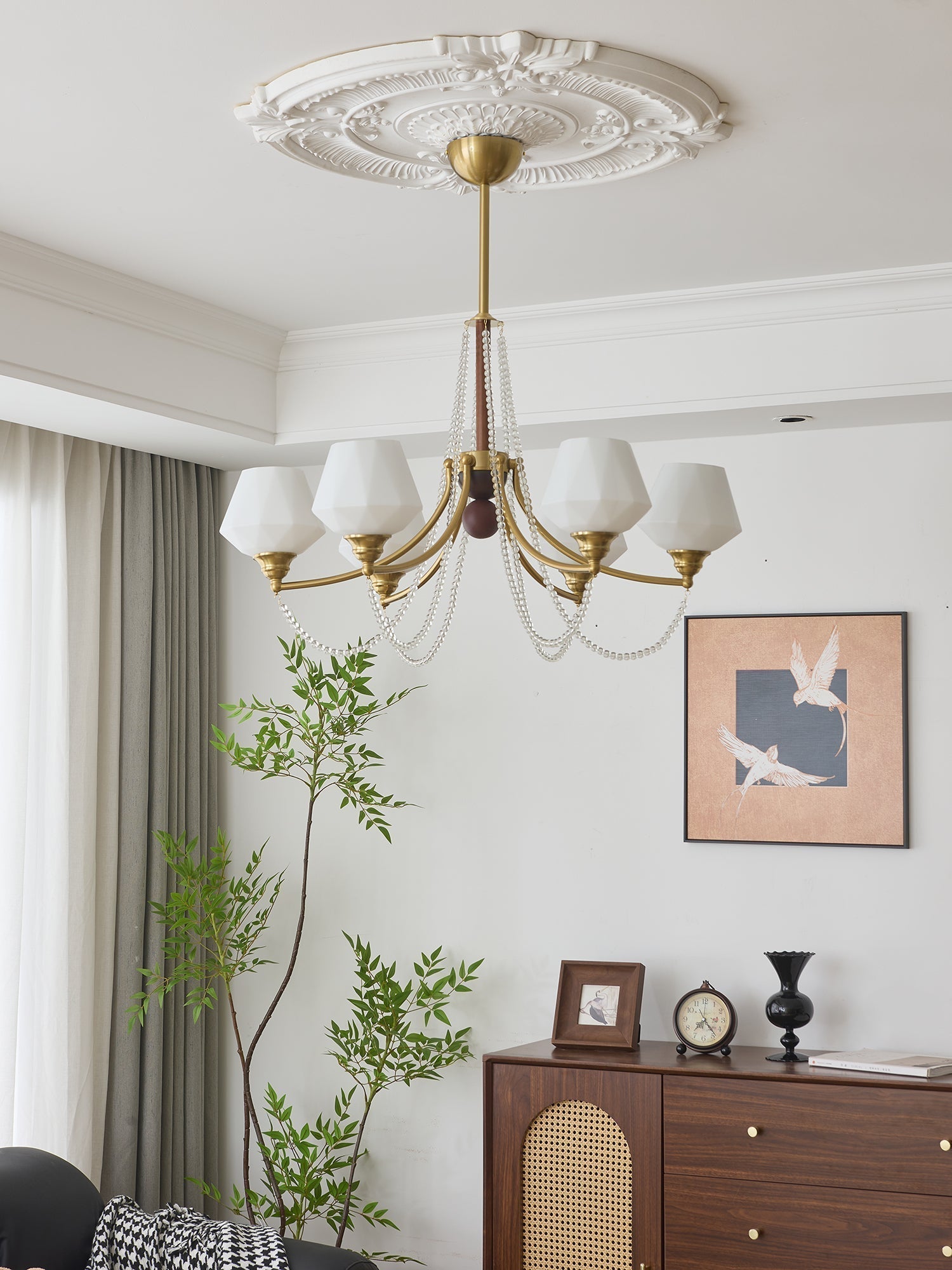 Othaus Traditioneller Eleganter Kronleuchter aus Vintage-Holz-Letslighting