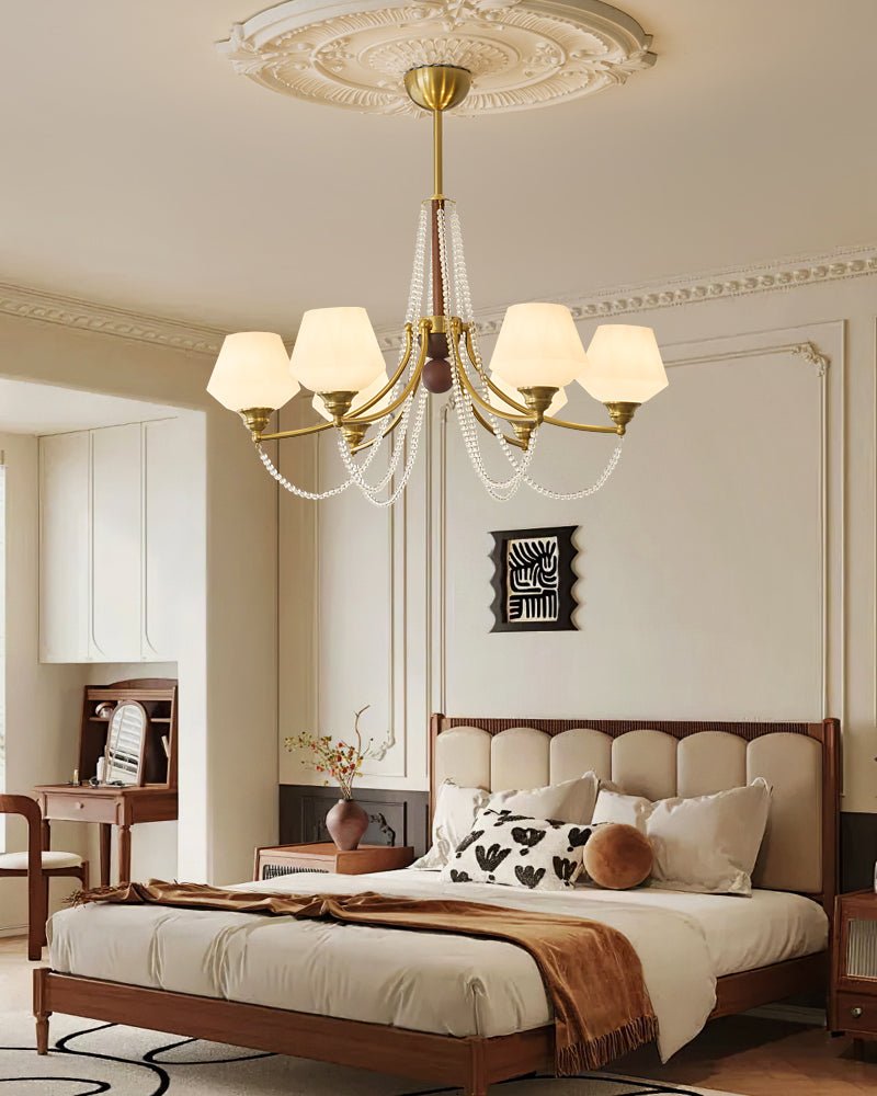 Othaus Traditioneller Eleganter Kronleuchter aus Vintage-Holz-Letslighting