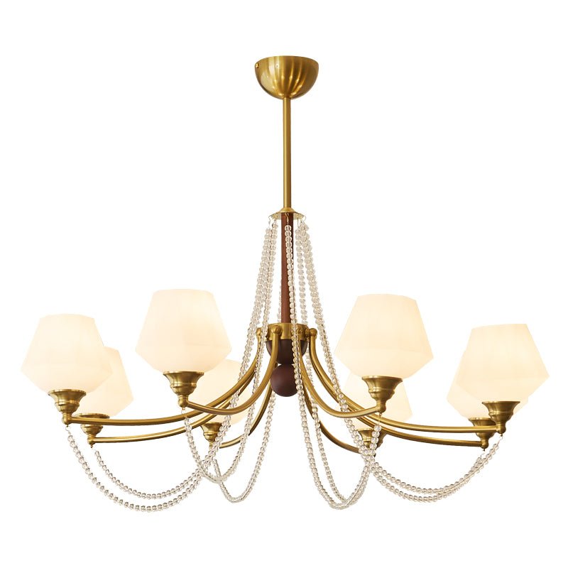Othaus Traditioneller Eleganter Kronleuchter aus Vintage-Holz-Letslighting