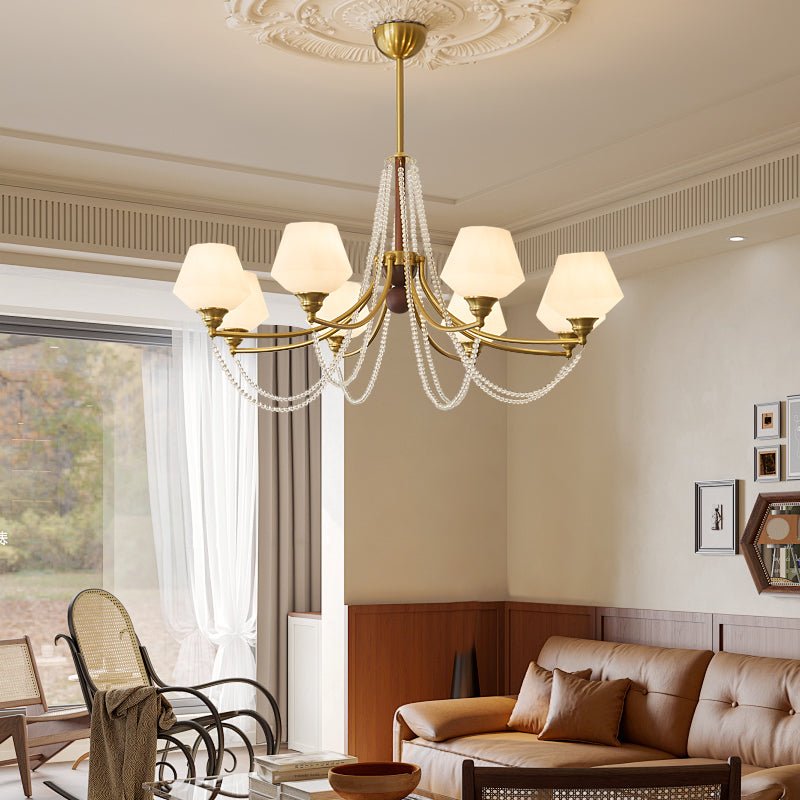 Othaus Traditioneller Eleganter Kronleuchter aus Vintage-Holz-Letslighting