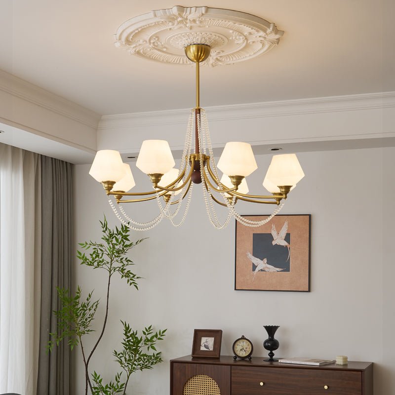 Othaus Traditioneller Eleganter Kronleuchter aus Vintage-Holz-Letslighting