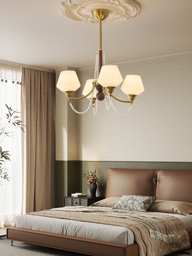 Othaus Traditioneller Eleganter Kronleuchter aus Vintage-Holz-Letslighting