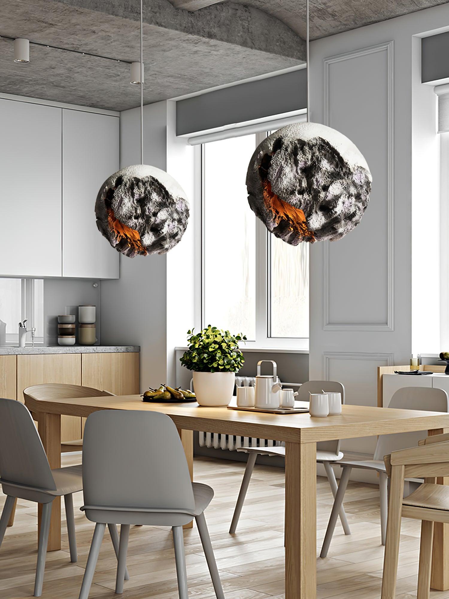 Ilphaara Irregular Planet Kunststoff-Pendelleuchte-Letslighting