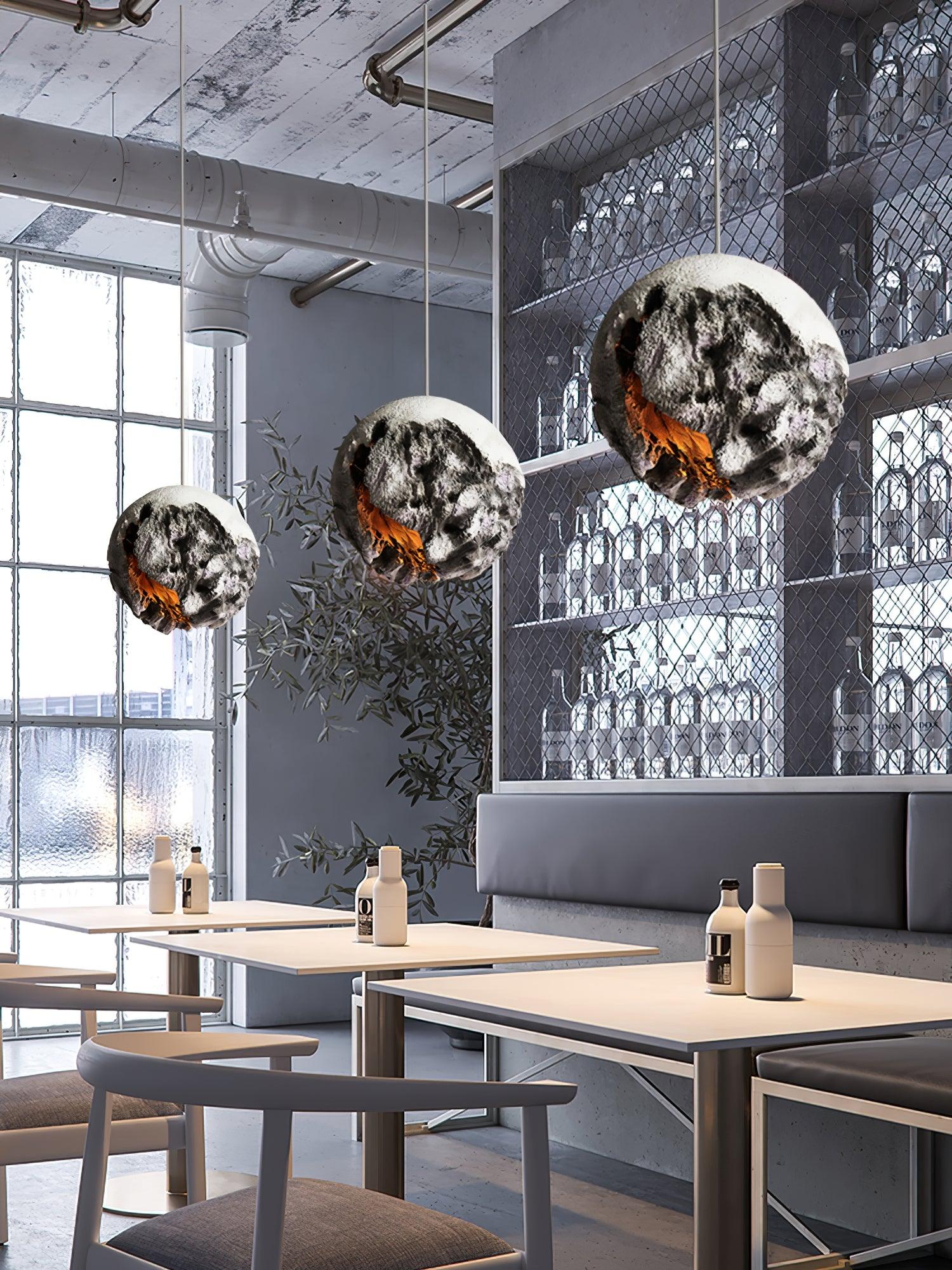 Ilphaara Irregular Planet Kunststoff-Pendelleuchte-Letslighting
