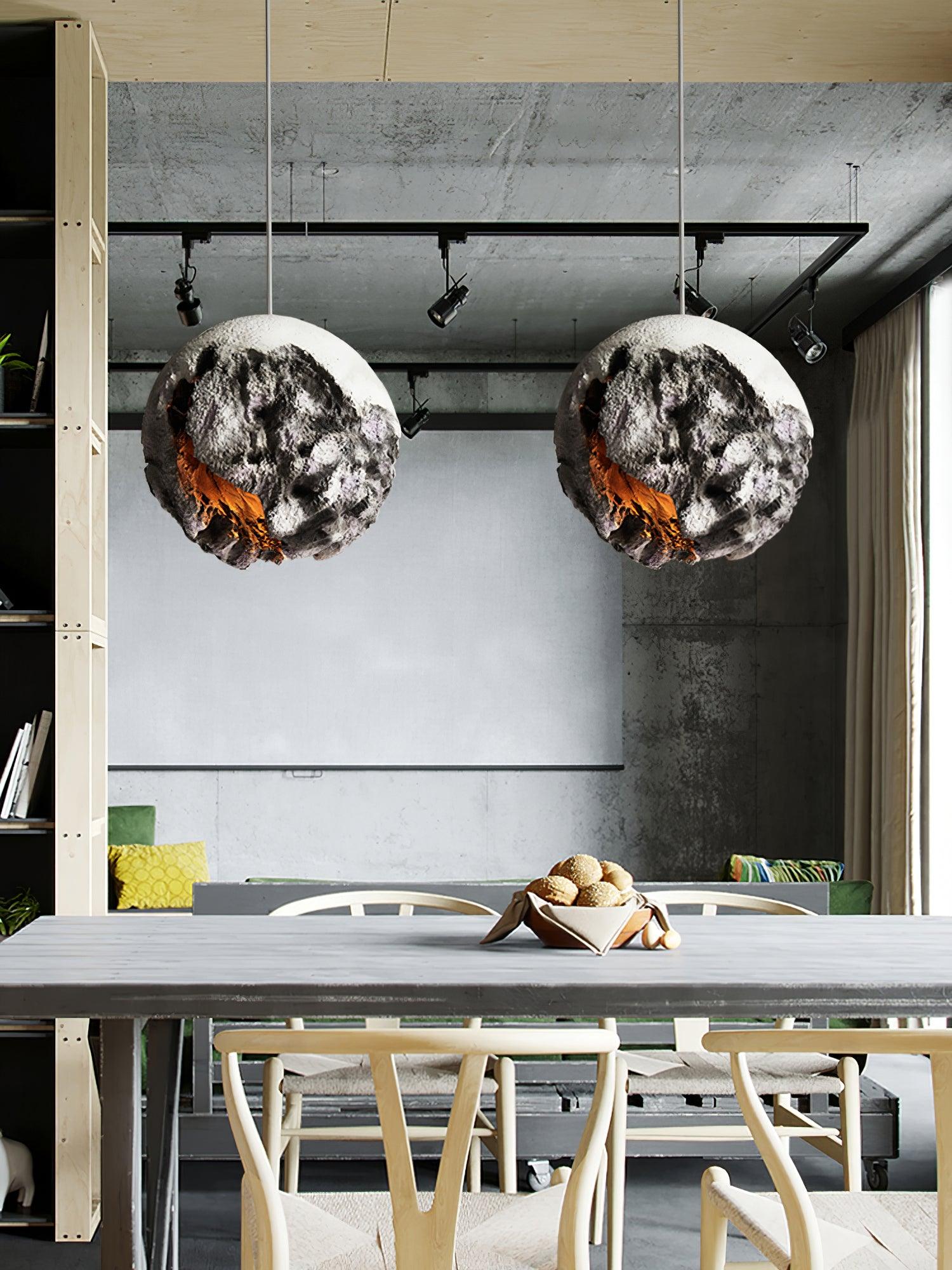 Ilphaara Irregular Planet Kunststoff-Pendelleuchte-Letslighting
