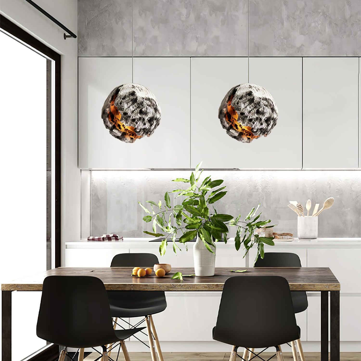 Ilphaara Irregular Planet Kunststoff-Pendelleuchte-Letslighting
