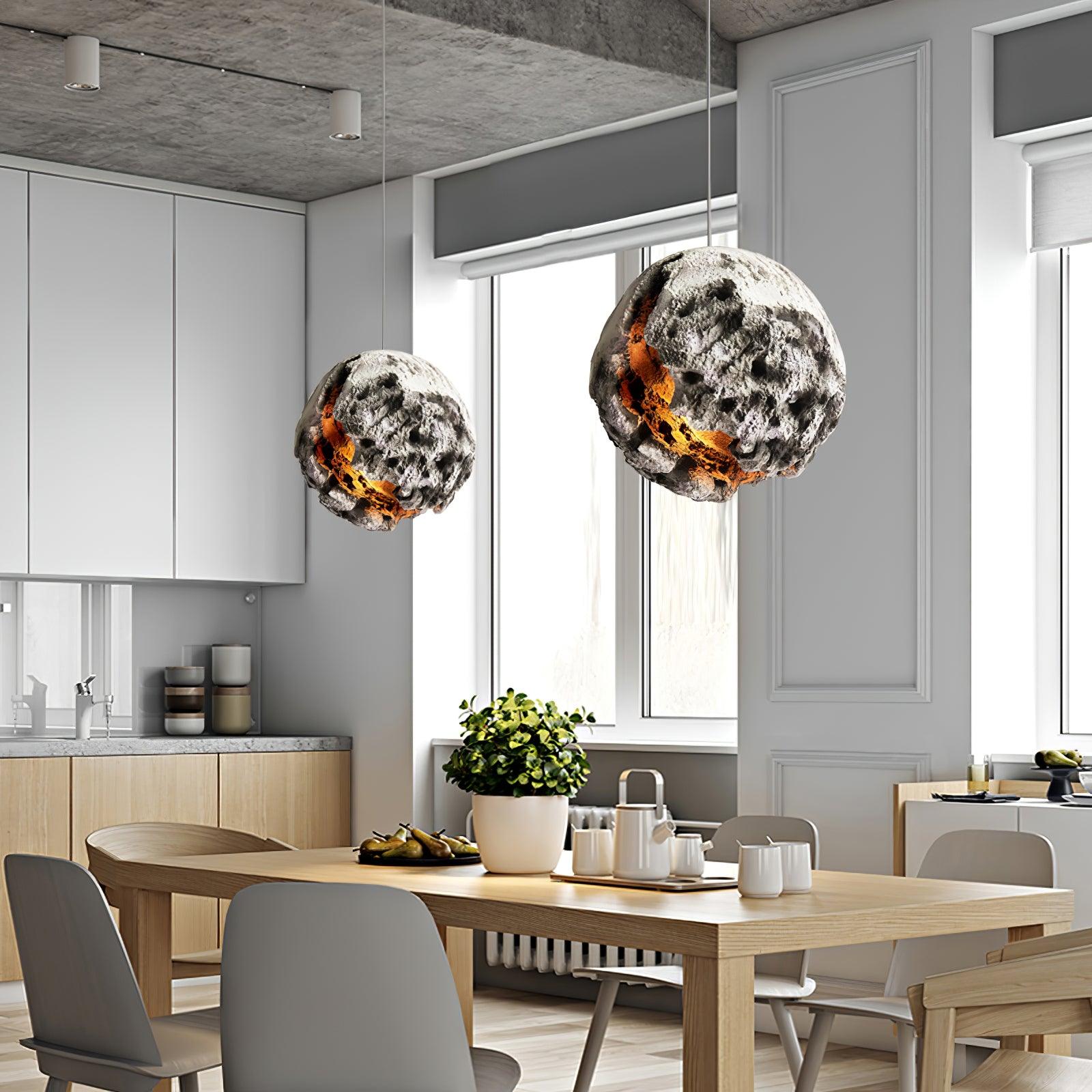 Ilphaara Irregular Planet Kunststoff-Pendelleuchte-Letslighting
