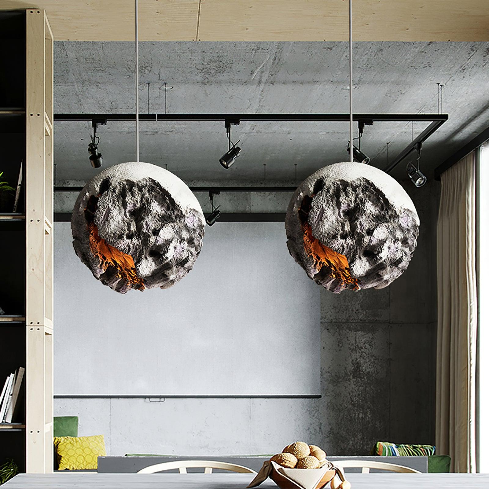 Ilphaara Irregular Planet Kunststoff-Pendelleuchte-Letslighting