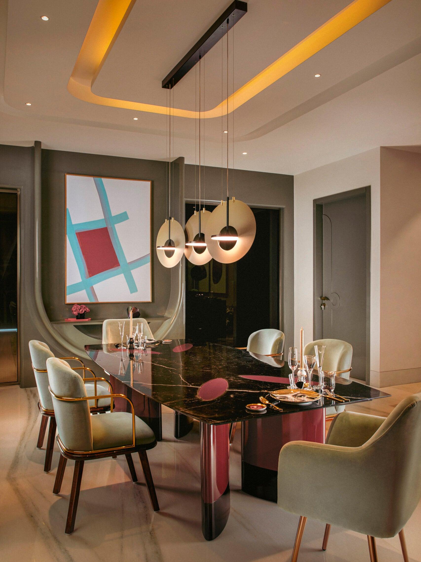 Solara Pendelleuchte Oval Ring Geometrisch-Letslighting