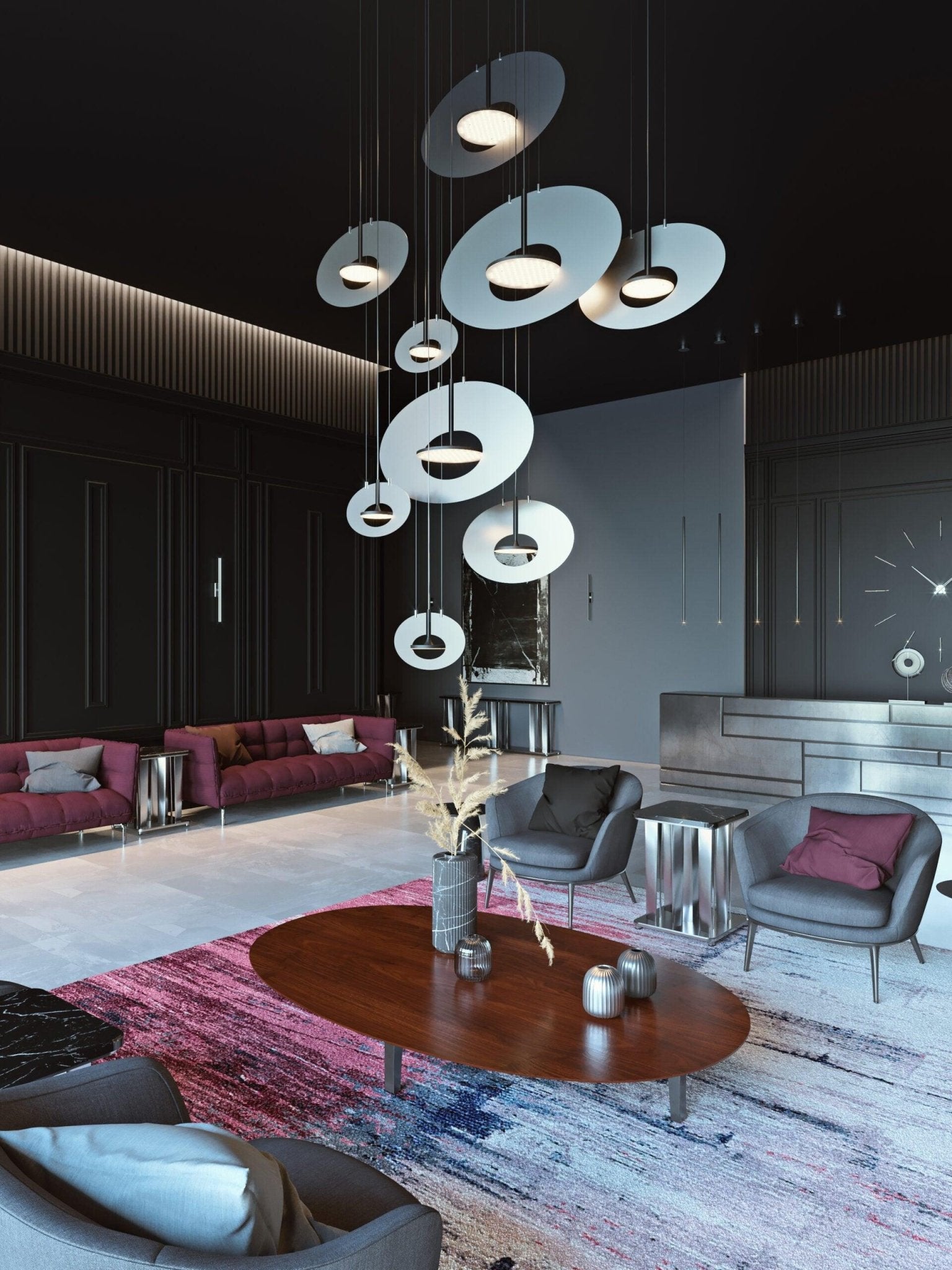 Solara Pendelleuchte Oval Ring Geometrisch-Letslighting