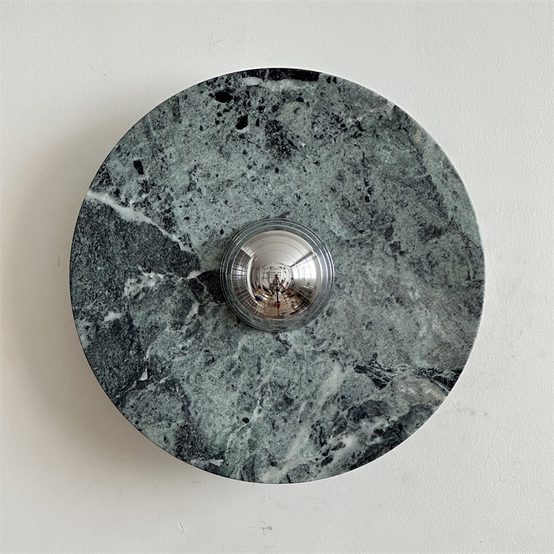 Evvarel Modern Minimalist Green Marble Metal Sconce Wall Lamp - Letslighting
