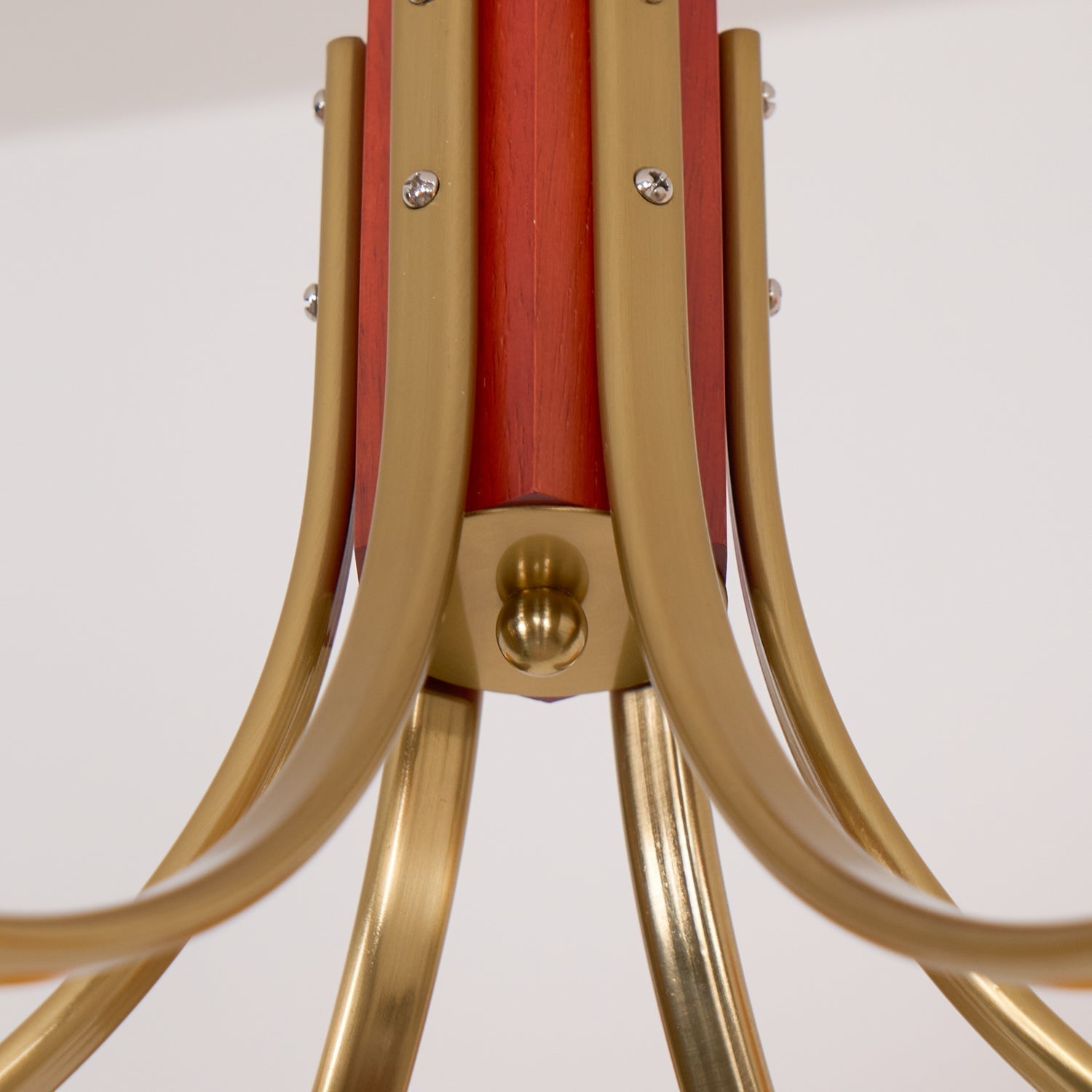 Auralyn 6-Light Amber Glass Globe Chandelier - Letslighting