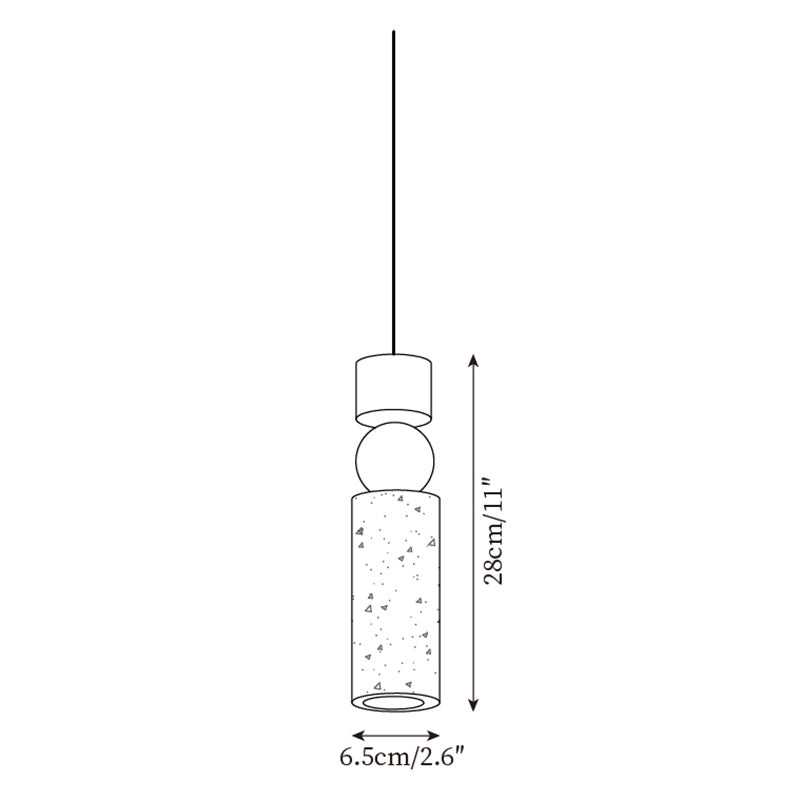 Pendant Light Geometric Wood Travertine Minimalist Nordic Hanging - Letslighting