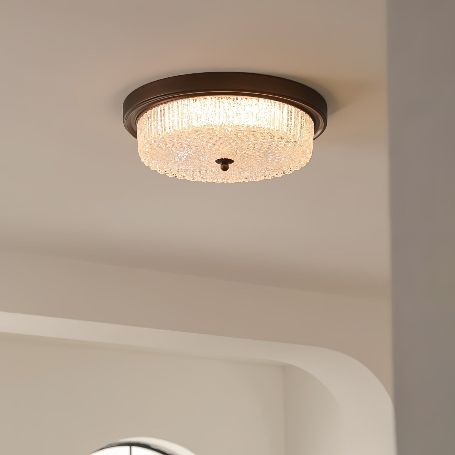 Ilsolen Nordisch Kunst Klassisch Glas Deckenleuchte-Letslighting