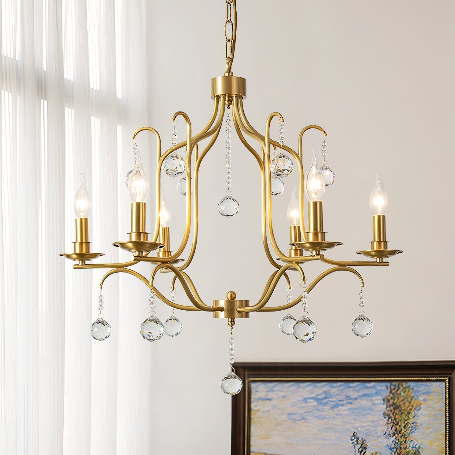 Ulliria Postmodern Luxury Brass Crystal Chandelier - Letslighting