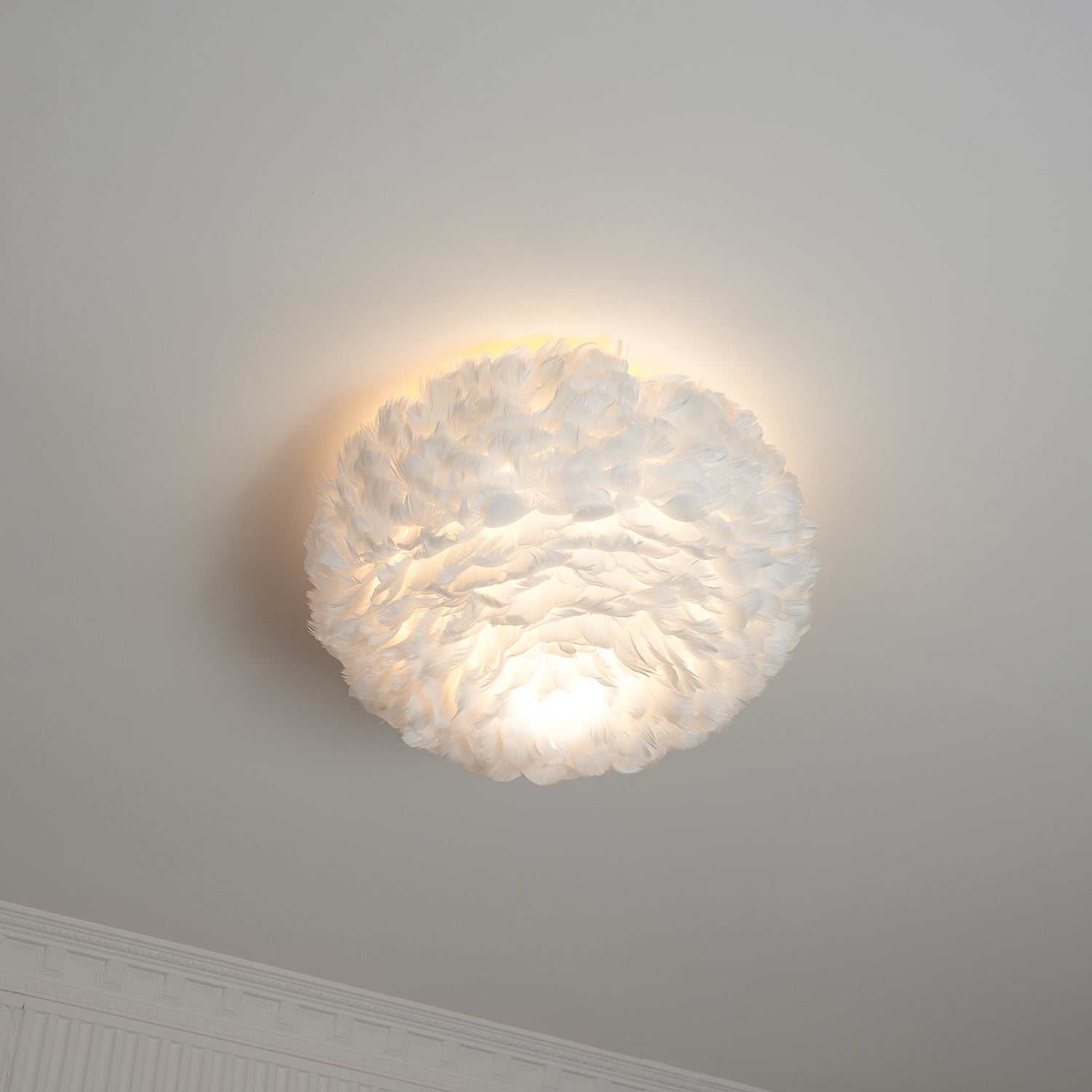 Zalore Premium Nordisch Kunst Gefiedert Deckenleuchte-Letslighting