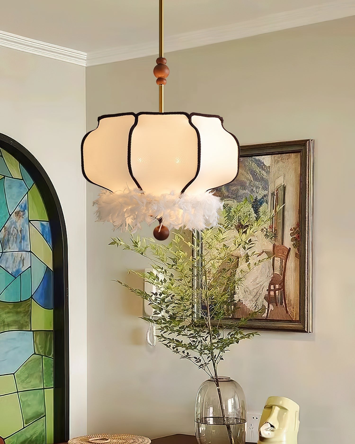 Grace Luxus Stoff Pendelleuchte Leuchte-Letslighting