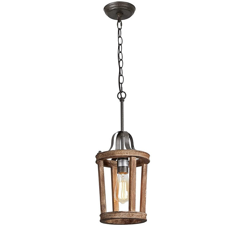 Veraeen Vintage Industrial Trommel Stoff Pendelleuchte-Letslighting