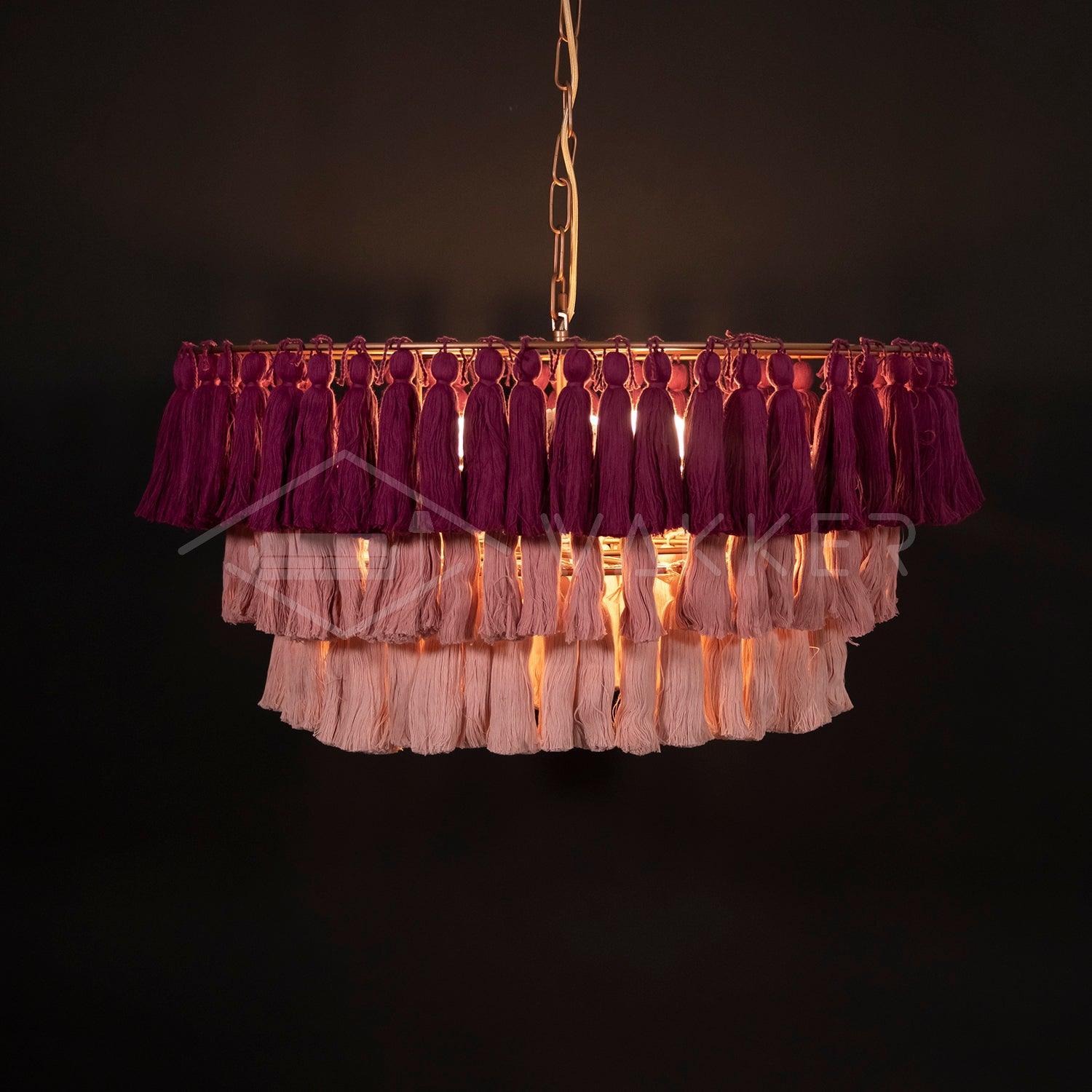 Lustra Kronleuchter Pink Boho Chic-Letslighting