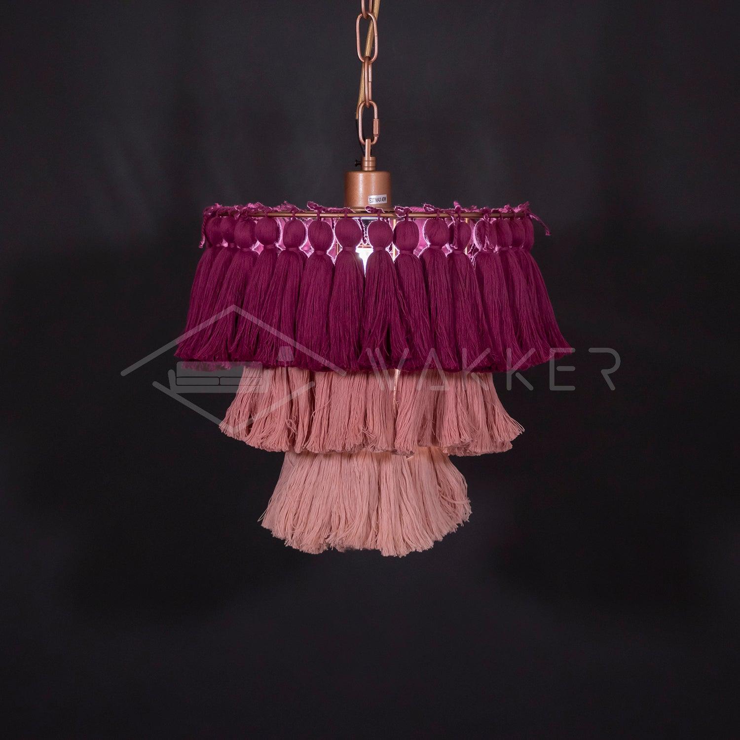 Lustra Kronleuchter Pink Boho Chic-Letslighting