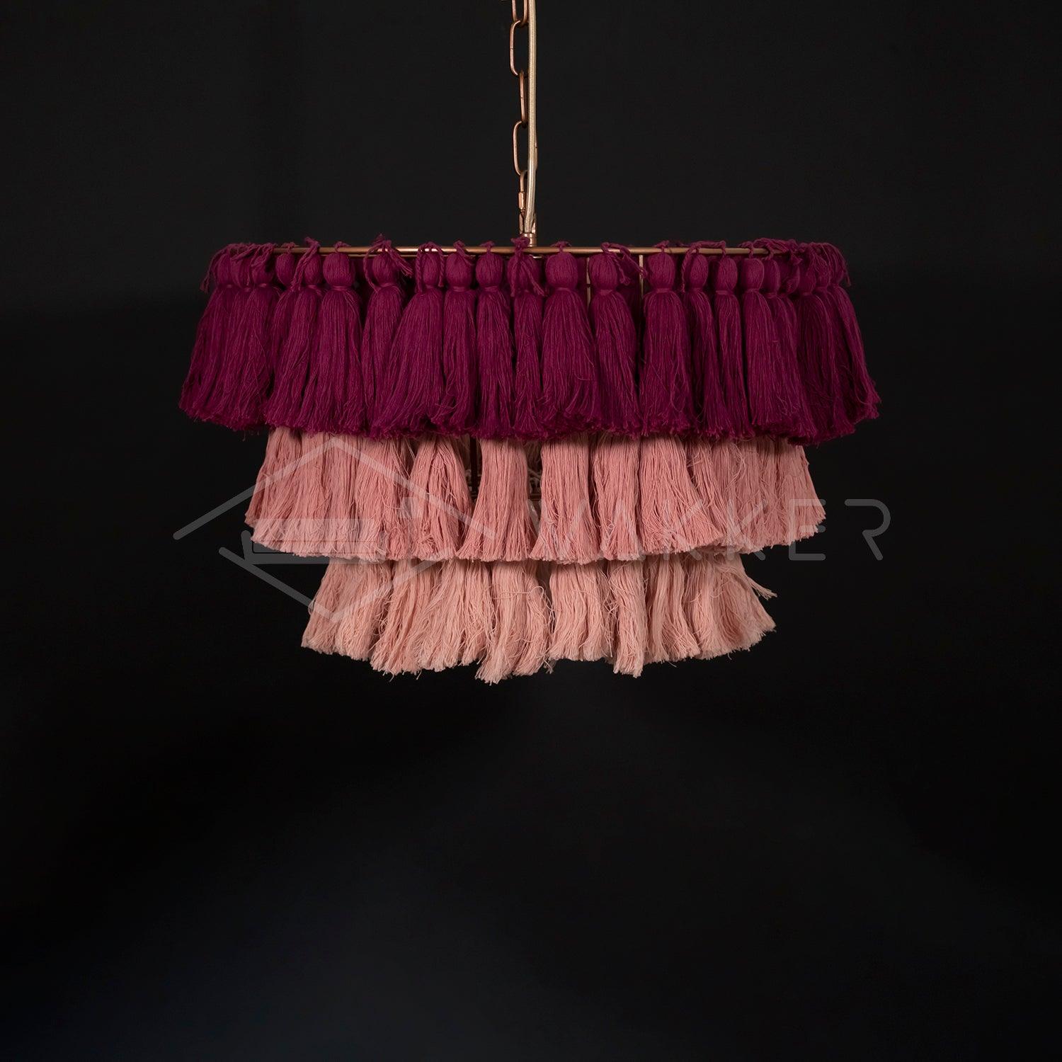 Lustra Kronleuchter Pink Boho Chic-Letslighting