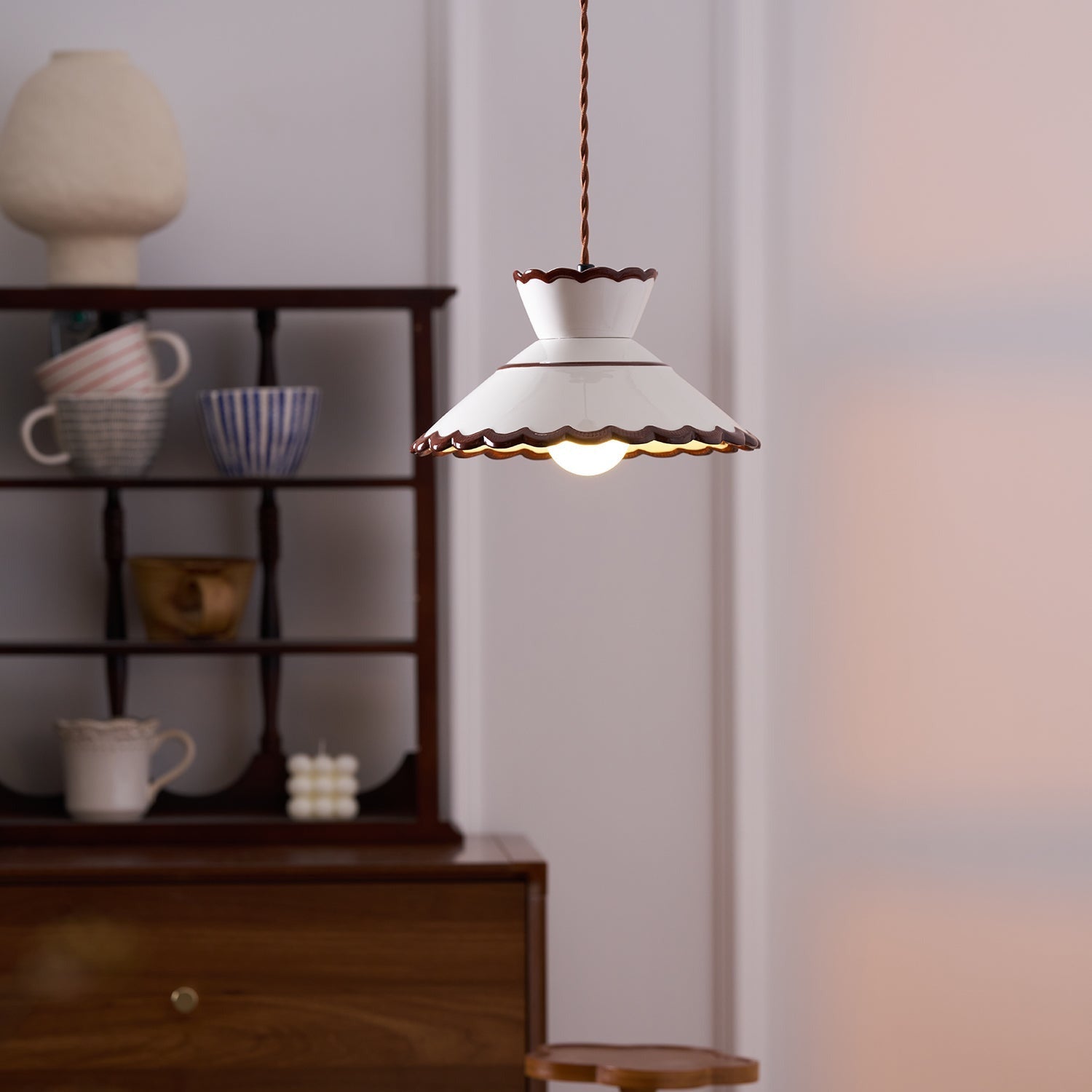 Grace Retro Keramik Pendelleuchte