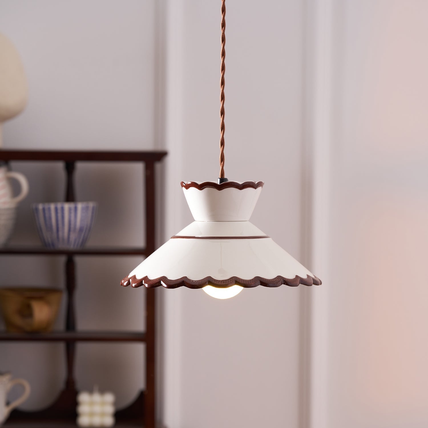 Grace Retro Keramik Pendelleuchte