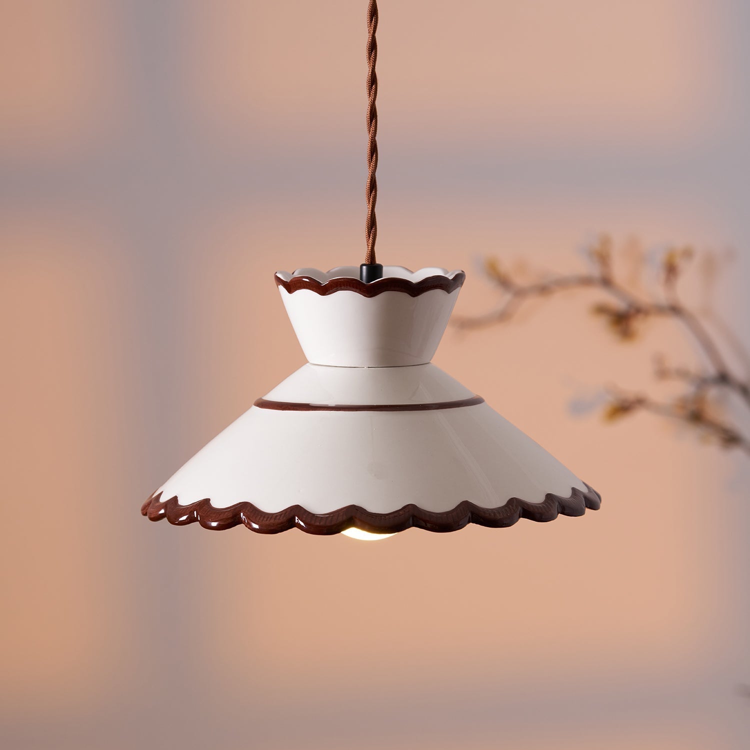 Grace Retro Keramik Pendelleuchte