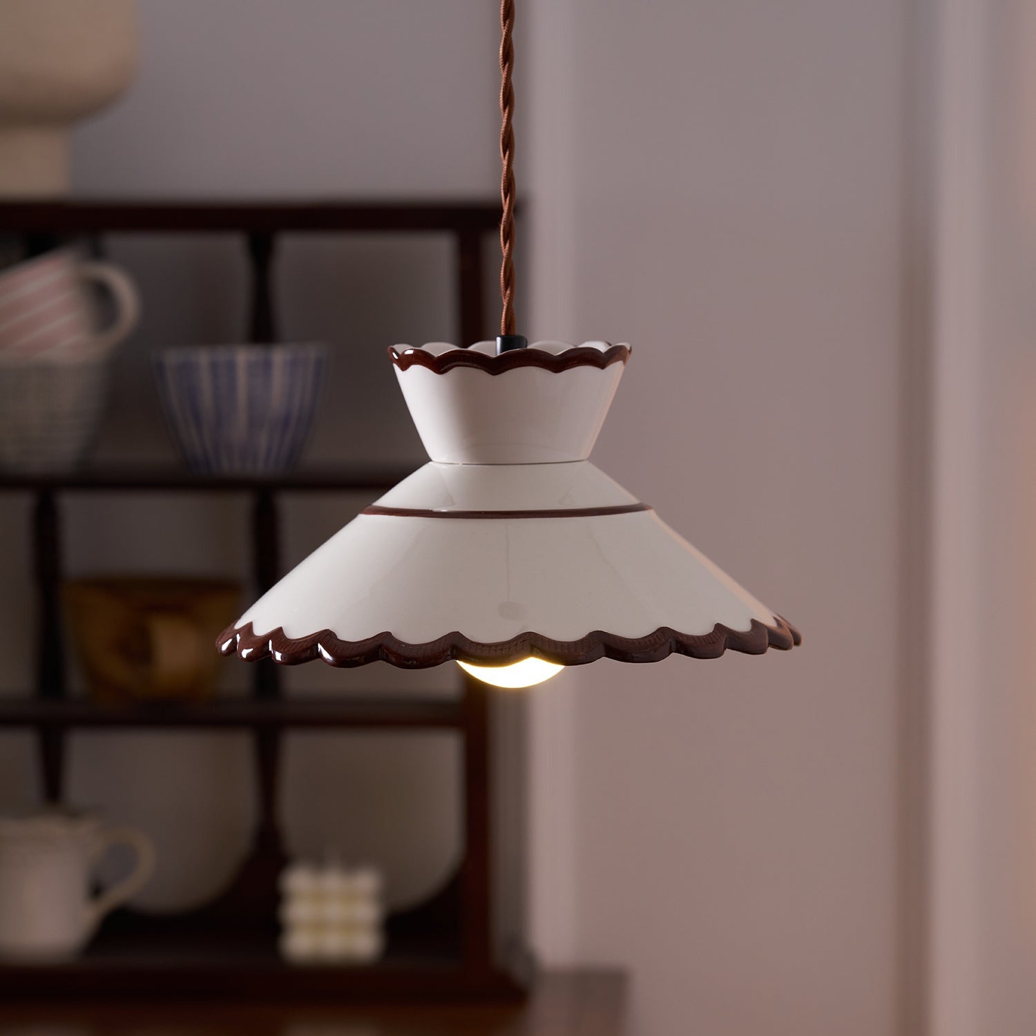 Grace Retro Keramik Pendelleuchte