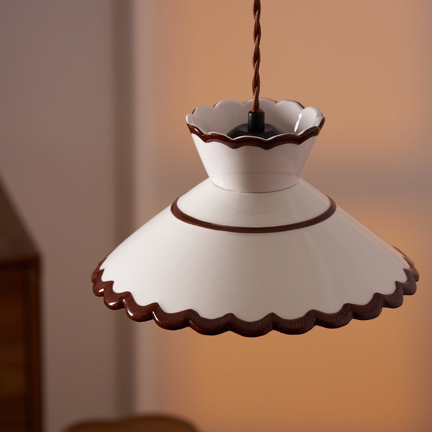 Grace Retro Keramik Pendelleuchte