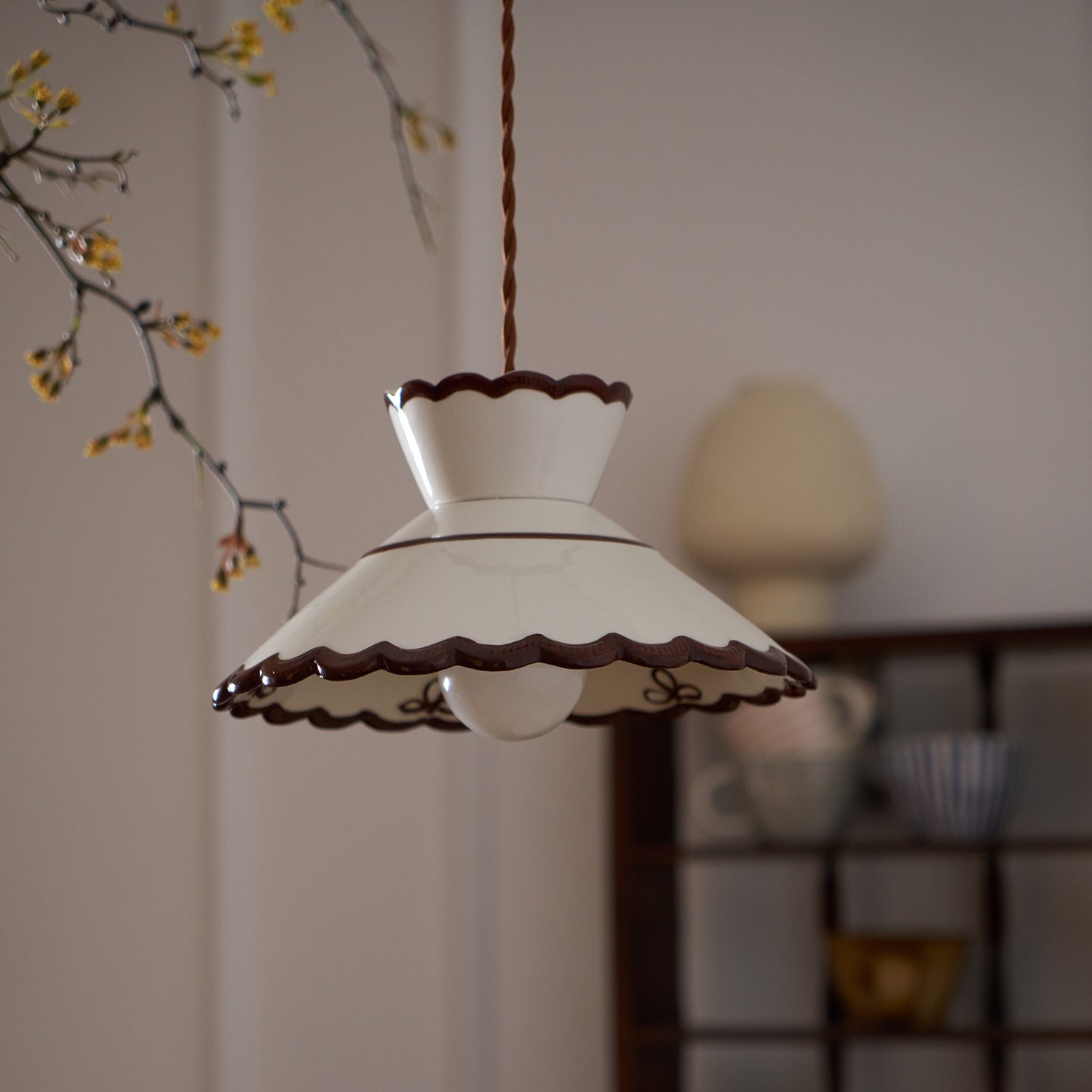 Grace Retro Keramik Pendelleuchte