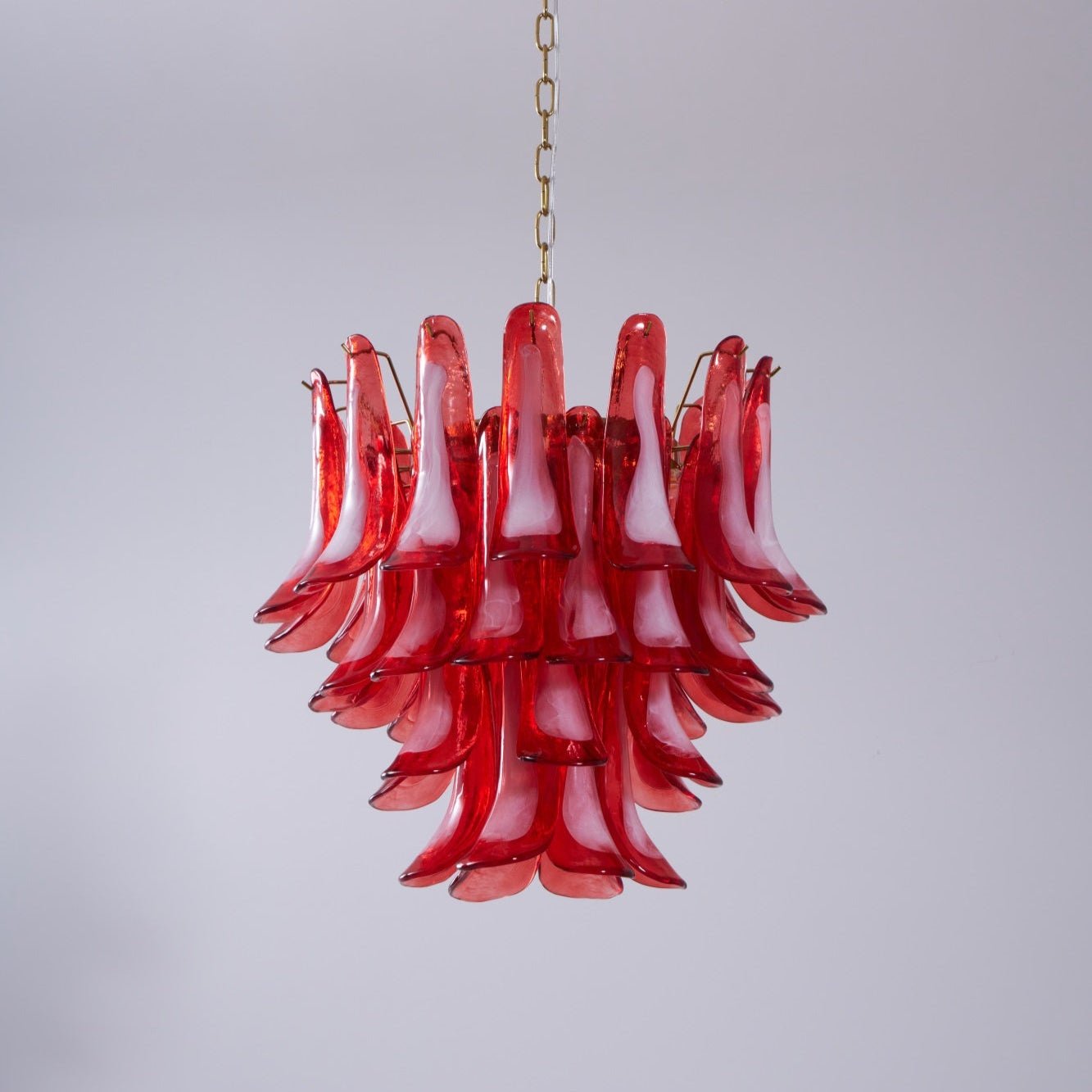 Aurora Chandelier Red Petal Glass Layered Artistic - Neutralighting