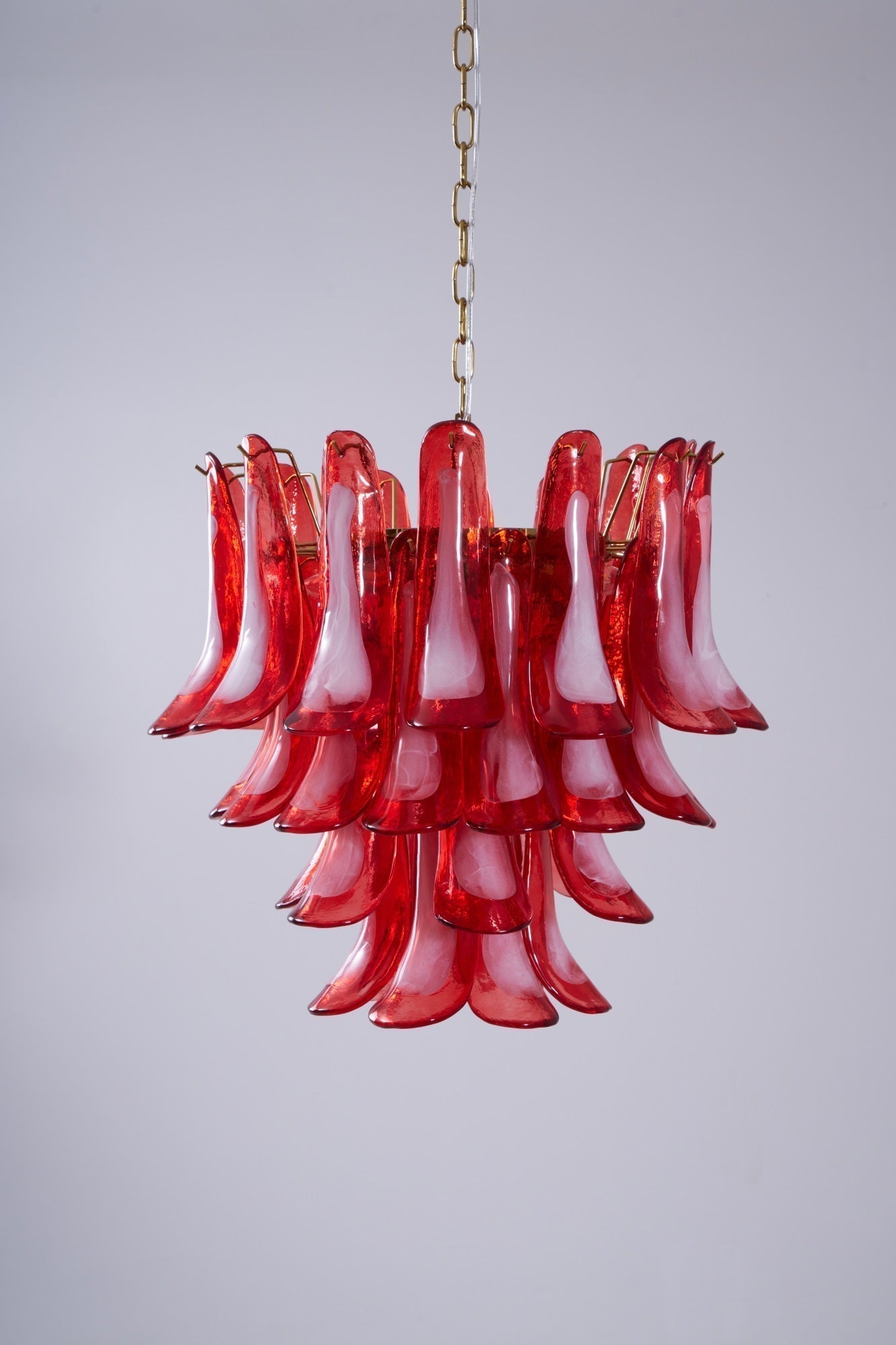 Aurora Chandelier Red Petal Glass Layered Artistic - Neutralighting