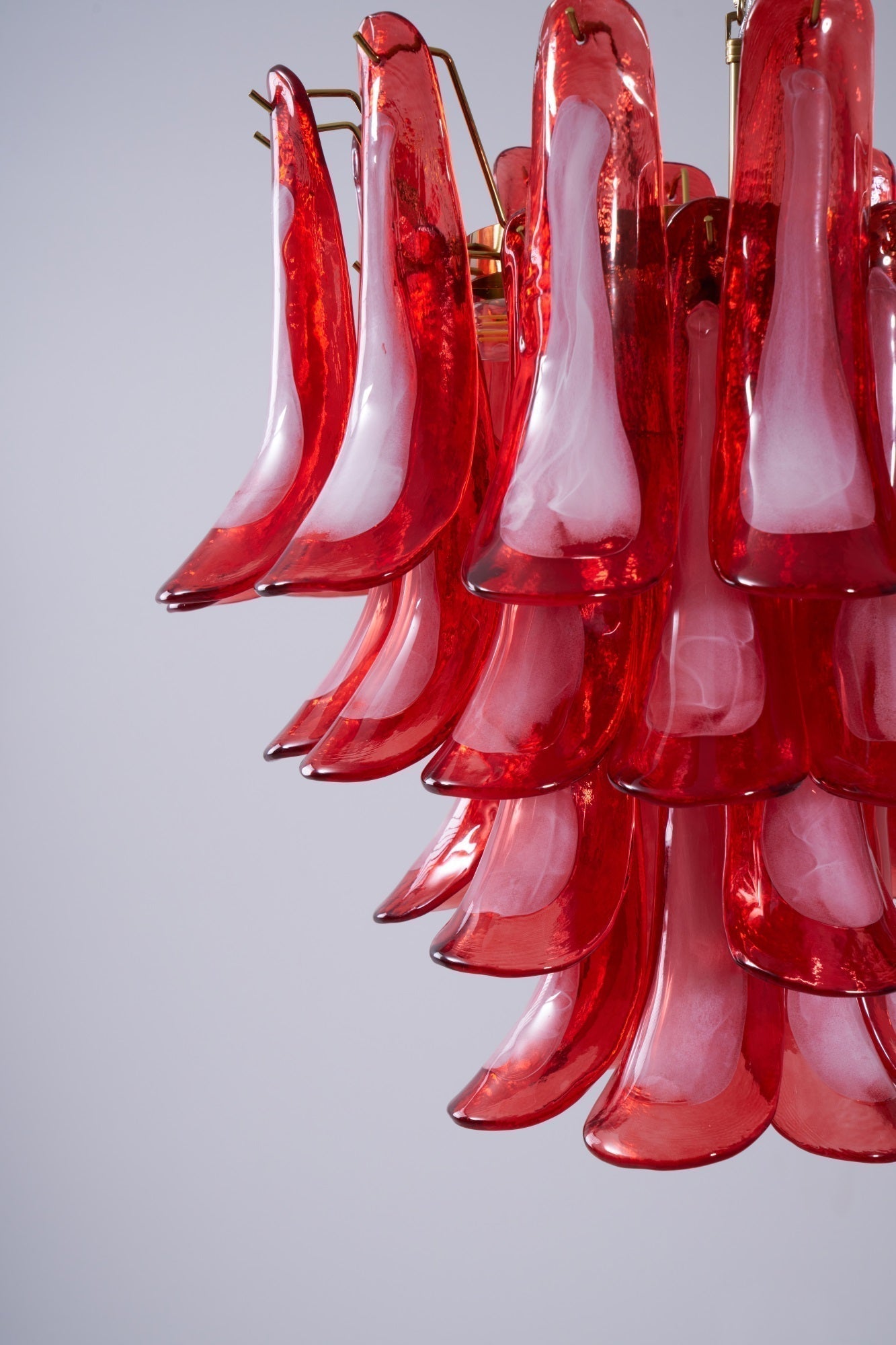 Aurora Chandelier Red Petal Glass Layered Artistic - Neutralighting