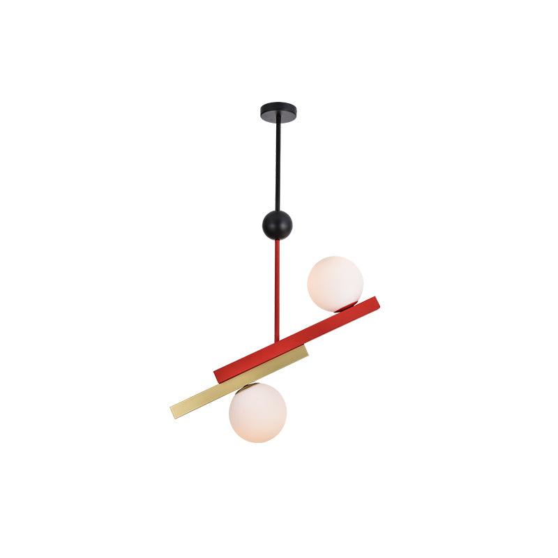 Solara Pendelleuchte Doppelkugel Linear Geometrisch-Letslighting