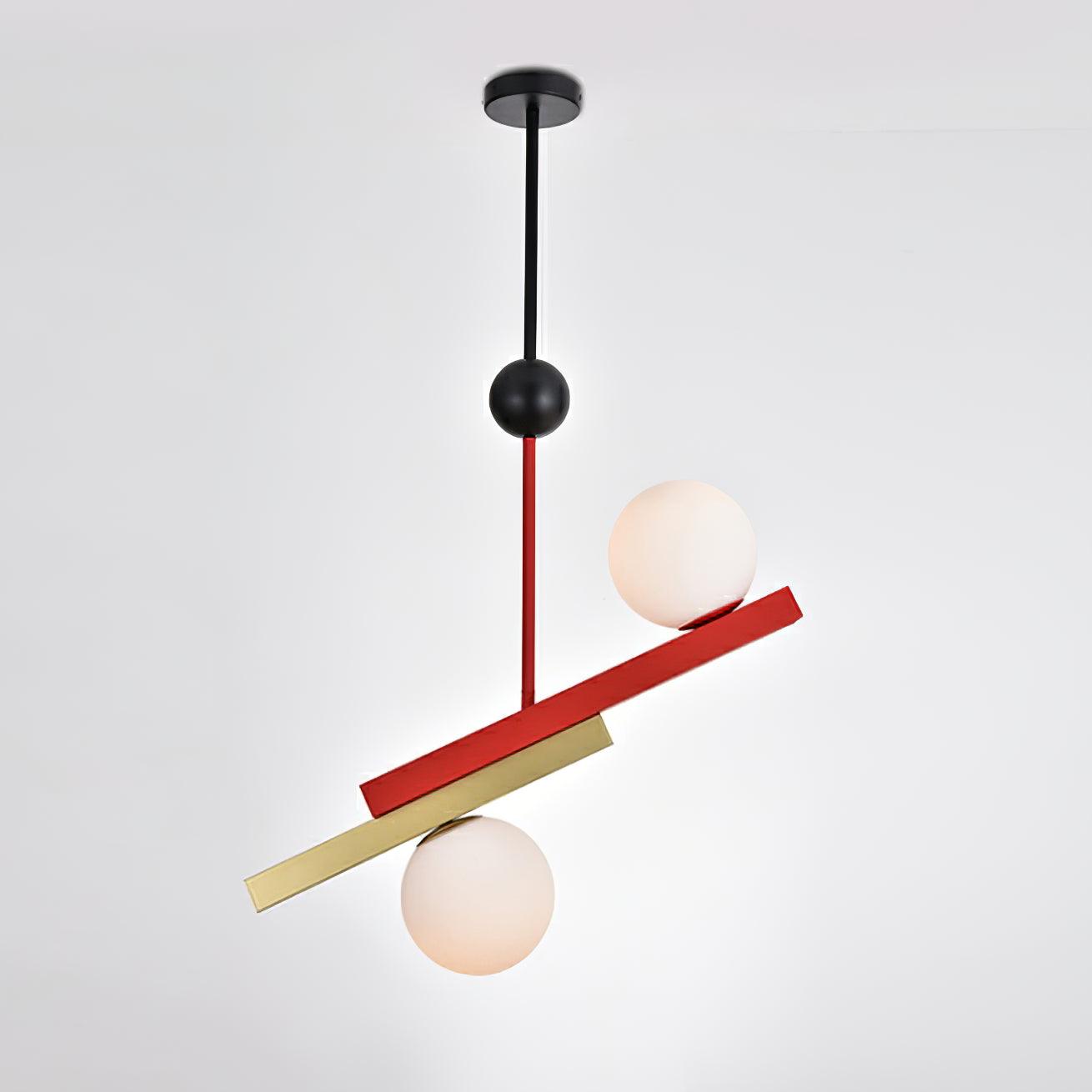 Solara Pendelleuchte Doppelkugel Linear Geometrisch-Letslighting