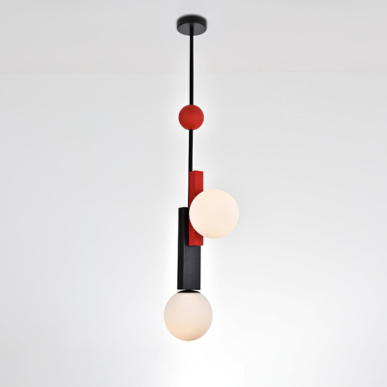 Solara Pendelleuchte Doppelkugel Linear Geometrisch-Letslighting