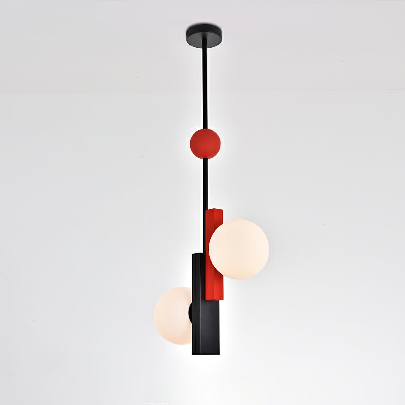 Solara Pendelleuchte Doppelkugel Linear Geometrisch-Letslighting