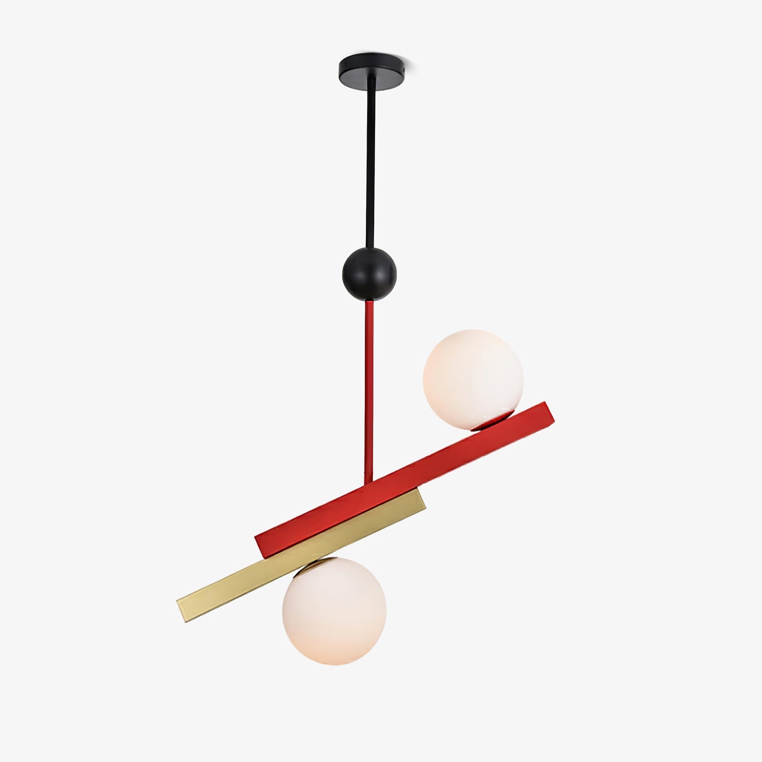Solara Pendelleuchte Doppelkugel Linear Geometrisch-Letslighting