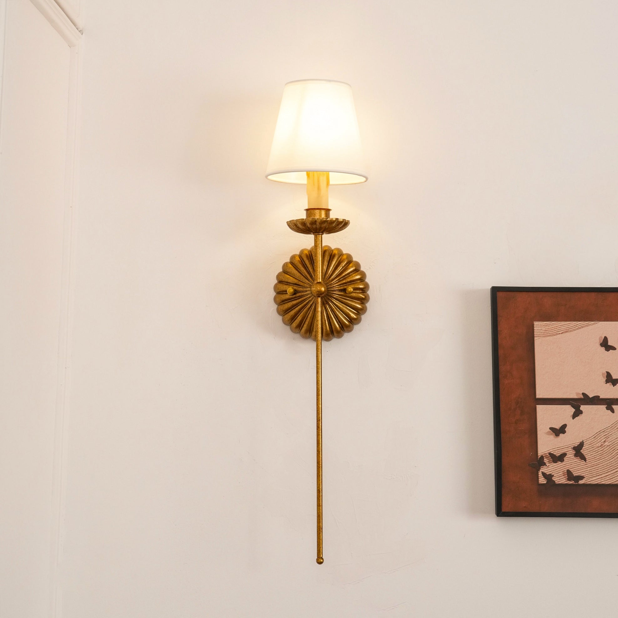 Axiom Wandleuchte Gold Vintage Industrial-Letslighting
