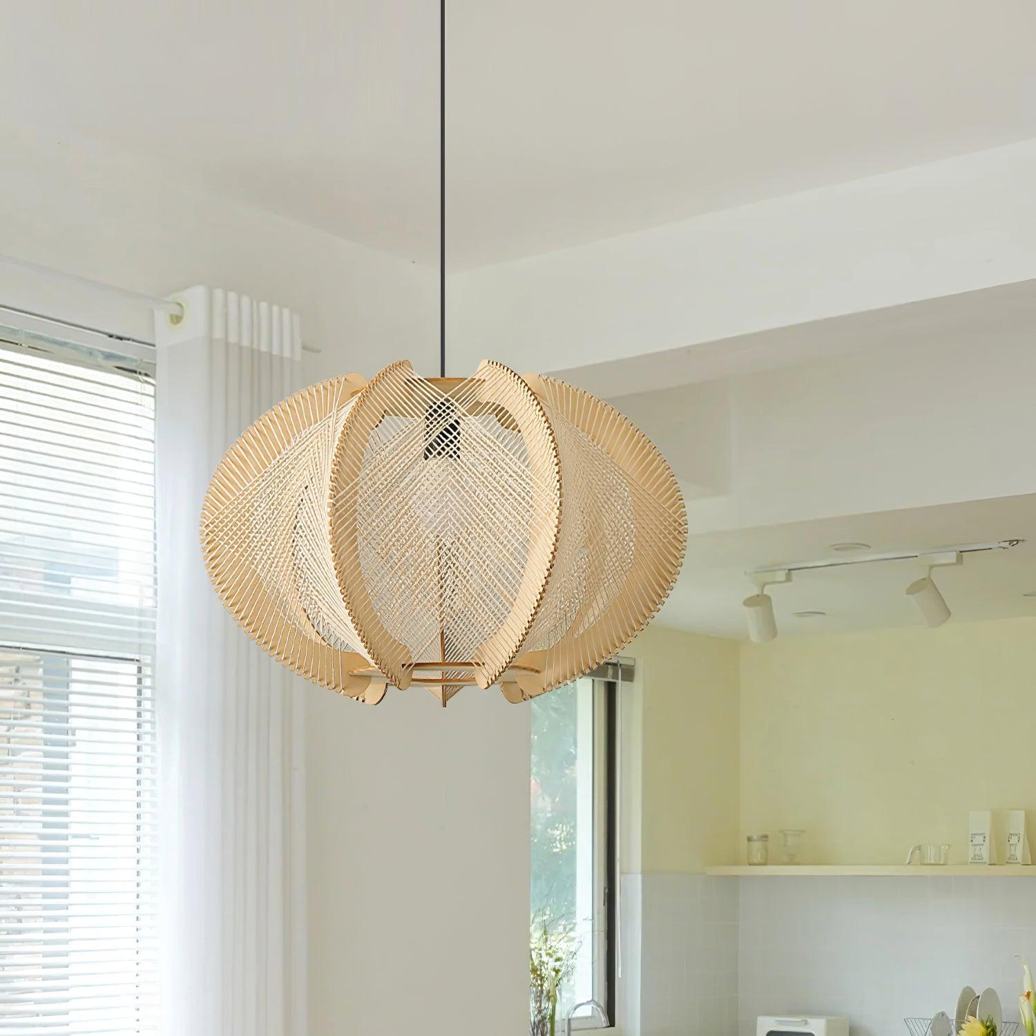 Calyraice Holz & Hanfseil Hängeleuchte-Letslighting
