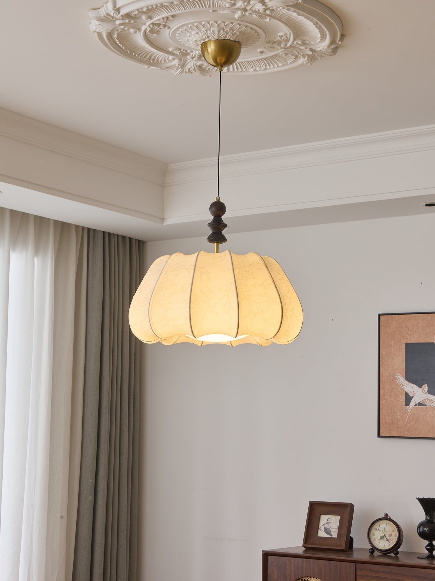 Asolira Eleganz Vintage Holz Pendelleuchte-Letslighting