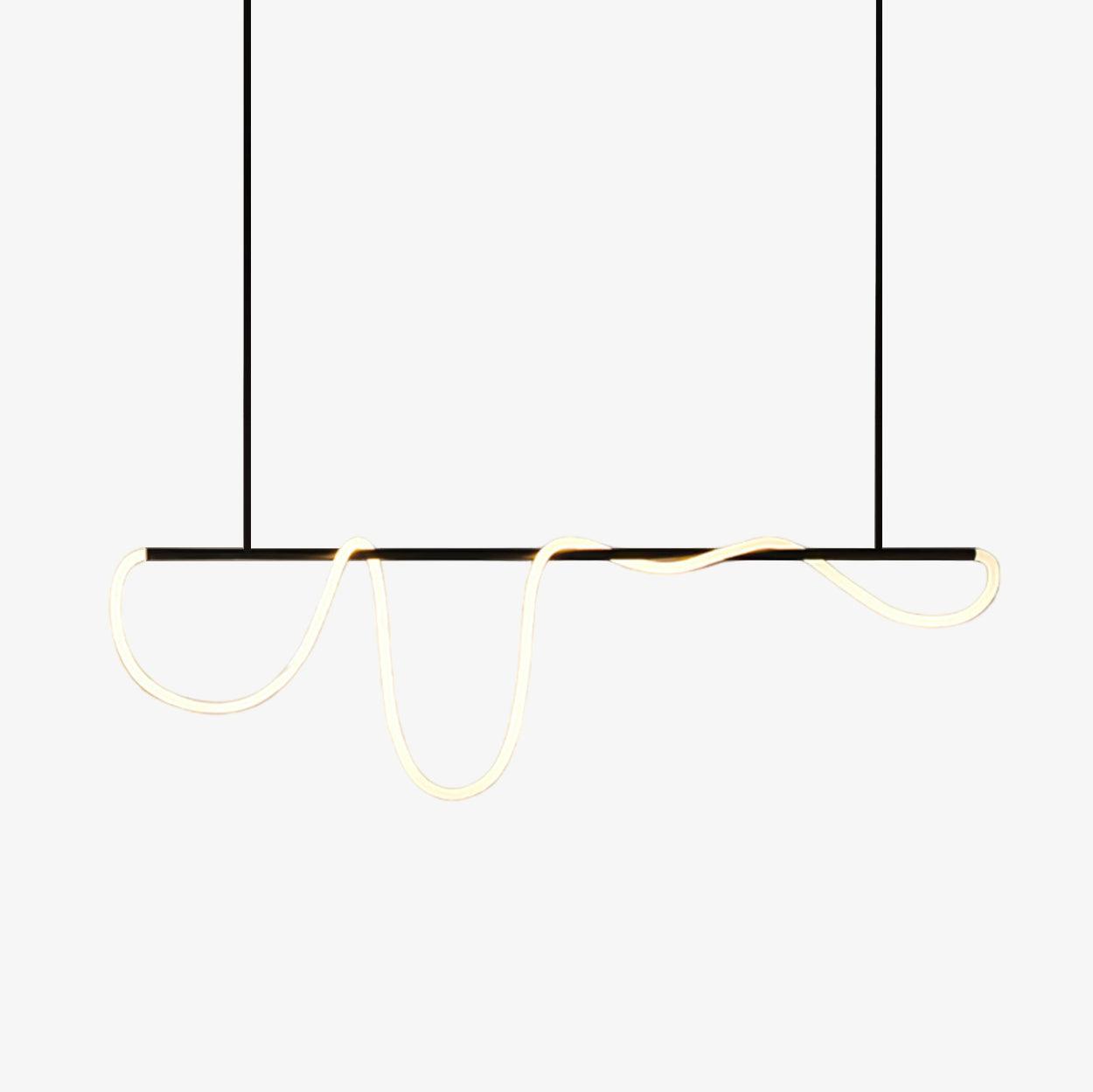 Lustra Kronleuchter Flexibles Silikon Kurve Modern Elegant-Letslighting