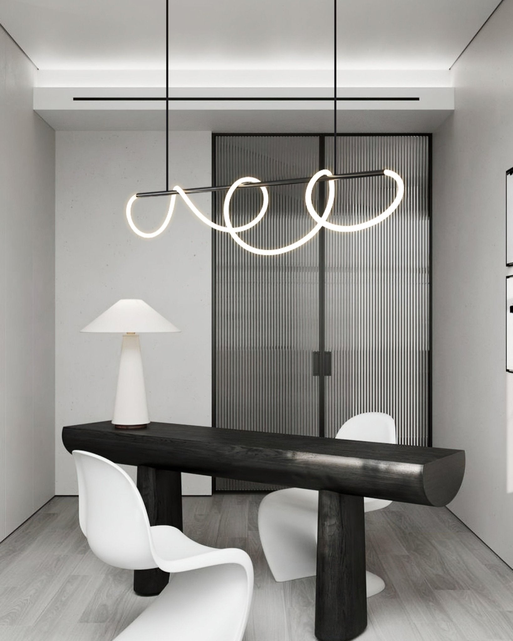 Lustra Kronleuchter Flexibles Silikon Kurve Modern Elegant-Letslighting