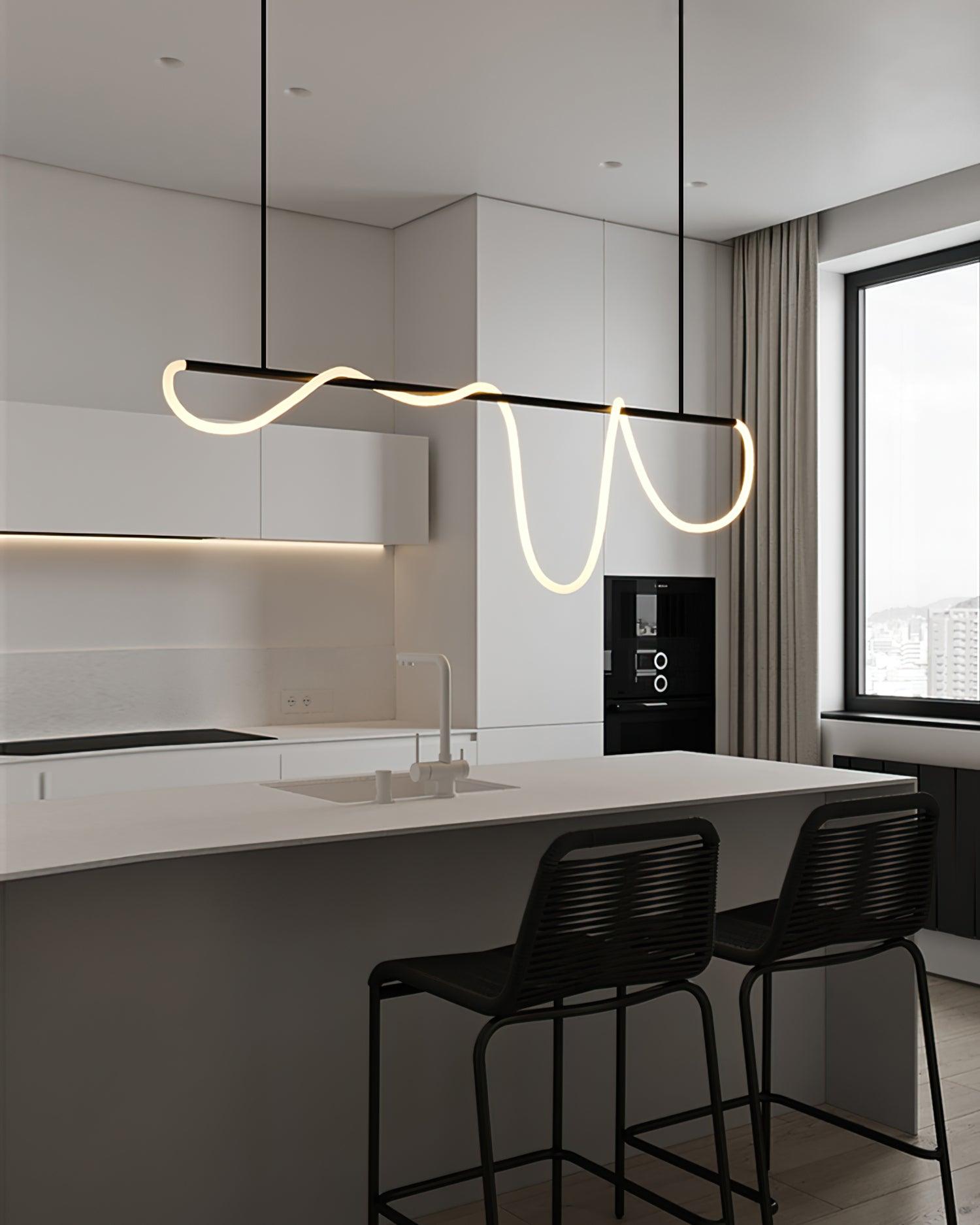 Lustra Kronleuchter Flexibles Silikon Kurve Modern Elegant-Letslighting