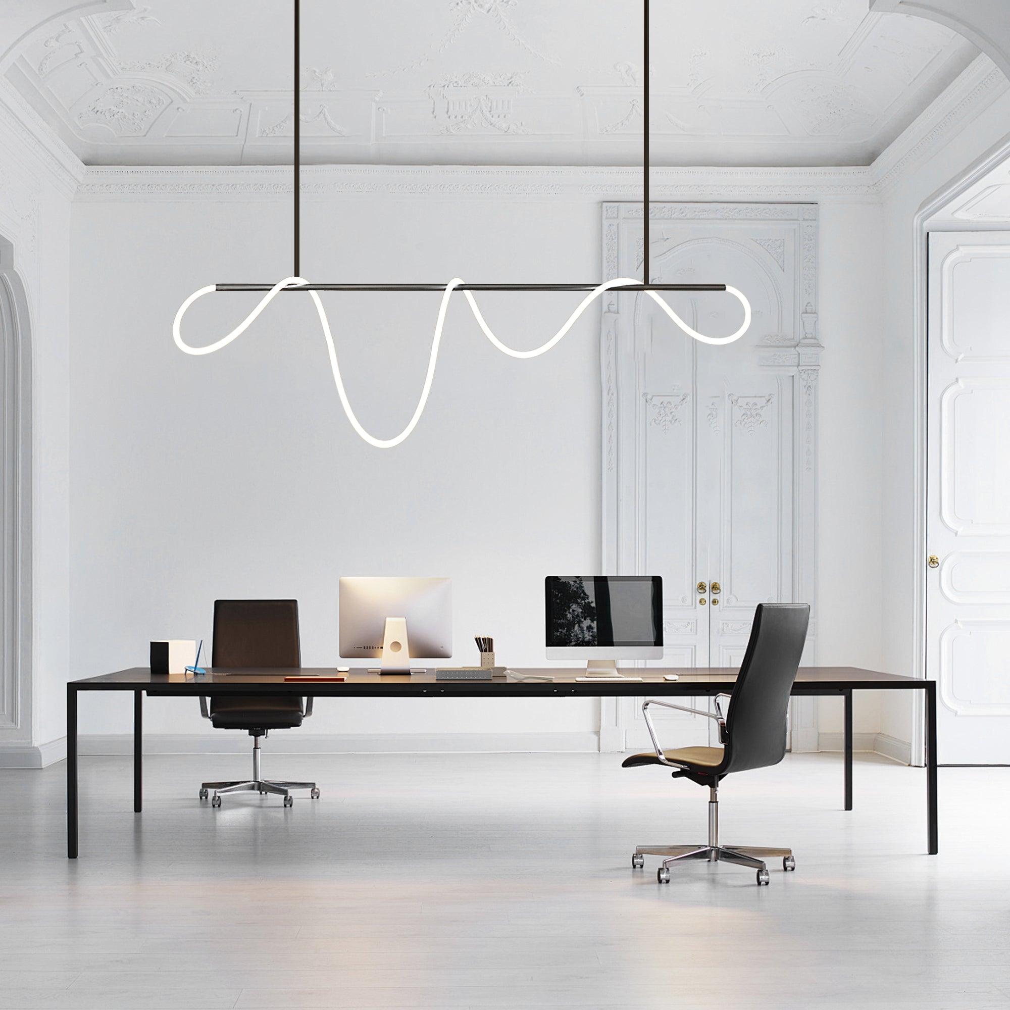 Lustra Kronleuchter Flexibles Silikon Kurve Modern Elegant-Letslighting