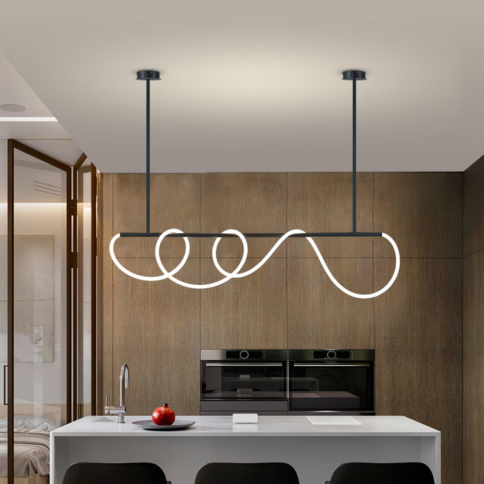 Lustra Kronleuchter Flexibles Silikon Kurve Modern Elegant-Letslighting